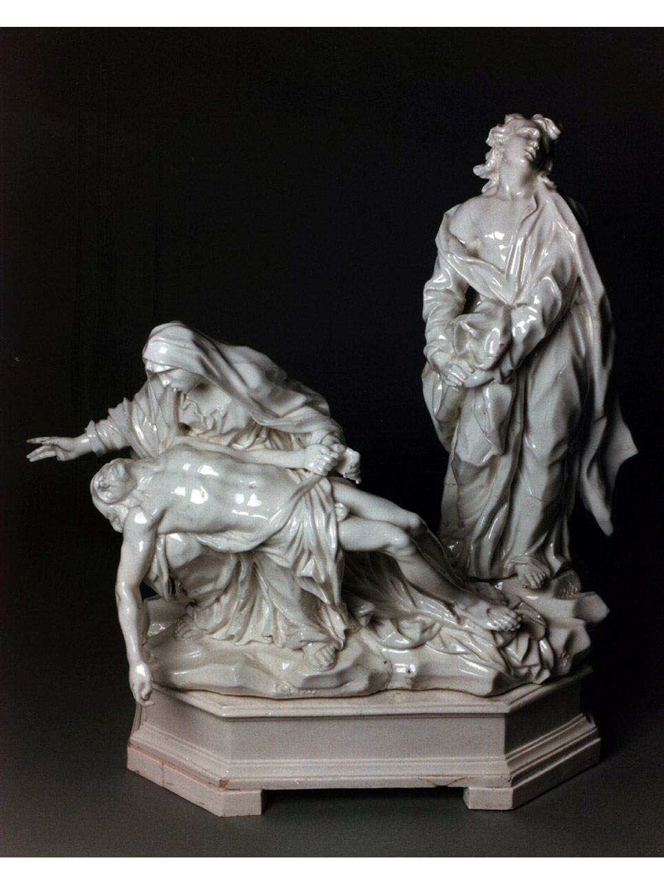 compianto sul Cristo morto (scultura miniaturistica) di Gricci Giuseppe (attribuito) (sec. XVIII)