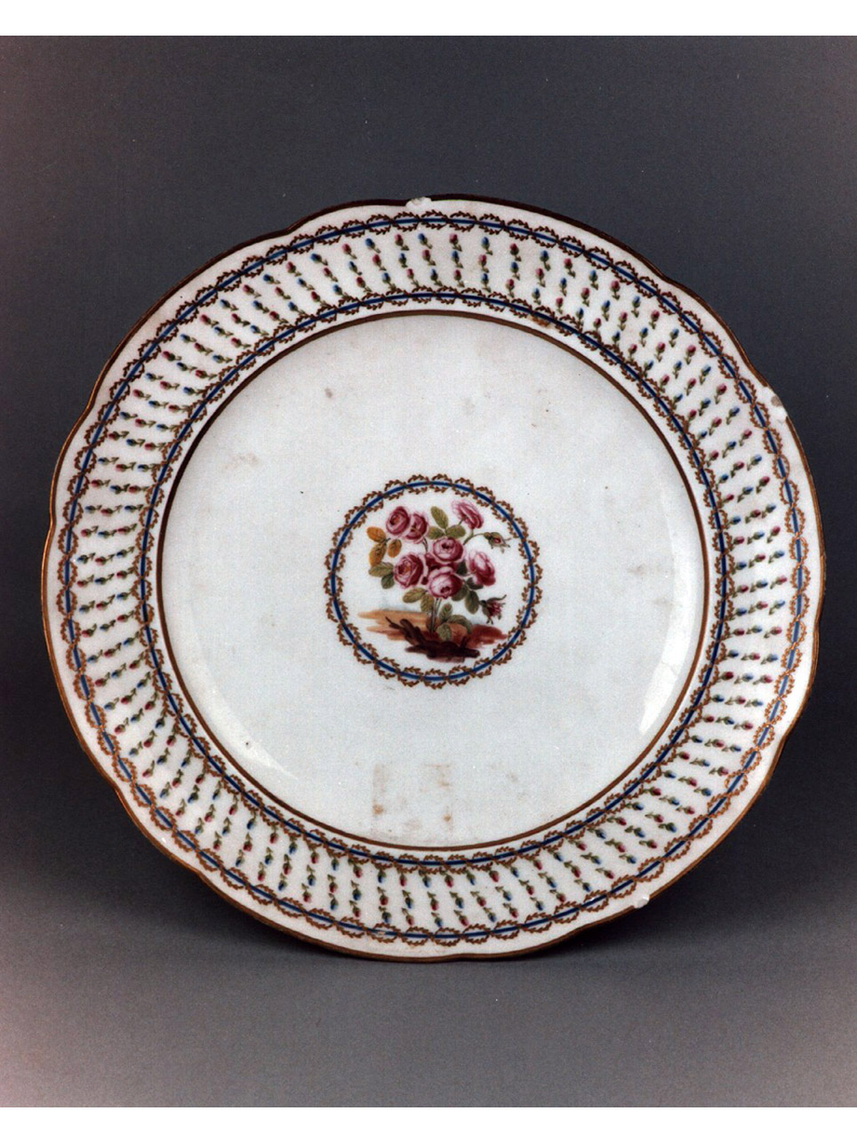 motivi decorativi (piatto) di Cornailles Antoine Toussaint, Vincent Henry-François (sec. XVIII)