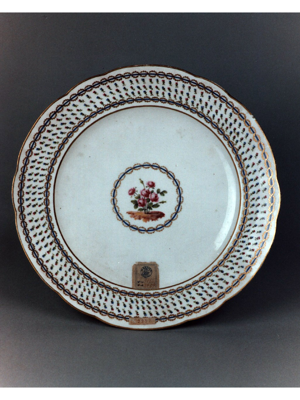 motivi decorativi (piatto) di Prevost, Tandart Vincent (sec. XVIII)