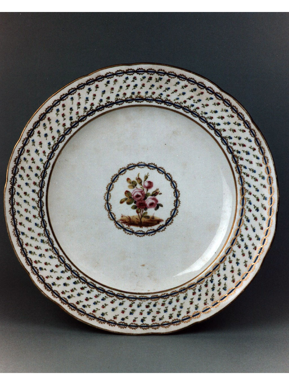 motivi decorativi (piatto) di Chauveaux Michel Barnabé (sec. XVIII)