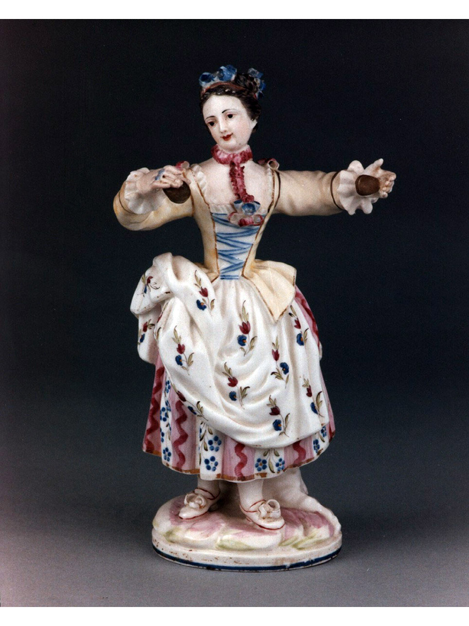 figura femminile (statuetta) - manifattura di Mennecy (sec. XVIII)