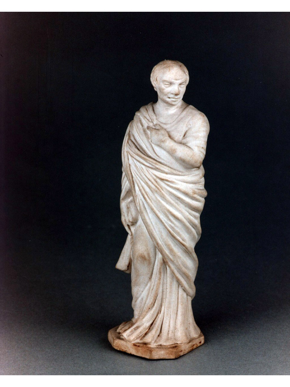figura maschile (statuetta) di Celebrano Francesco (bottega) (sec. XVIII)