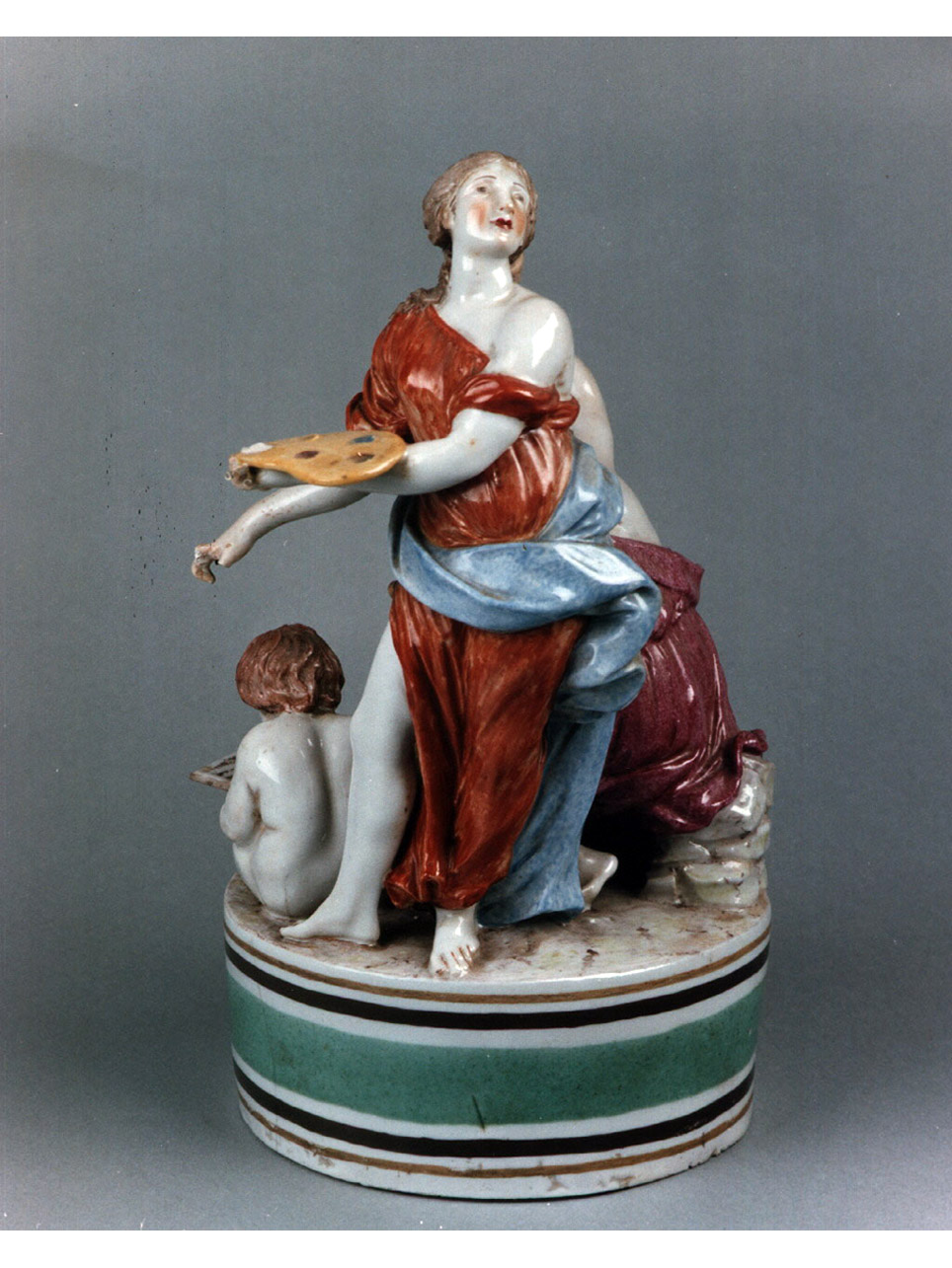 figura allegorica femminile (scultura miniaturistica) di Bruschi Gaspero - manifattura di Doccia (sec. XVIII)