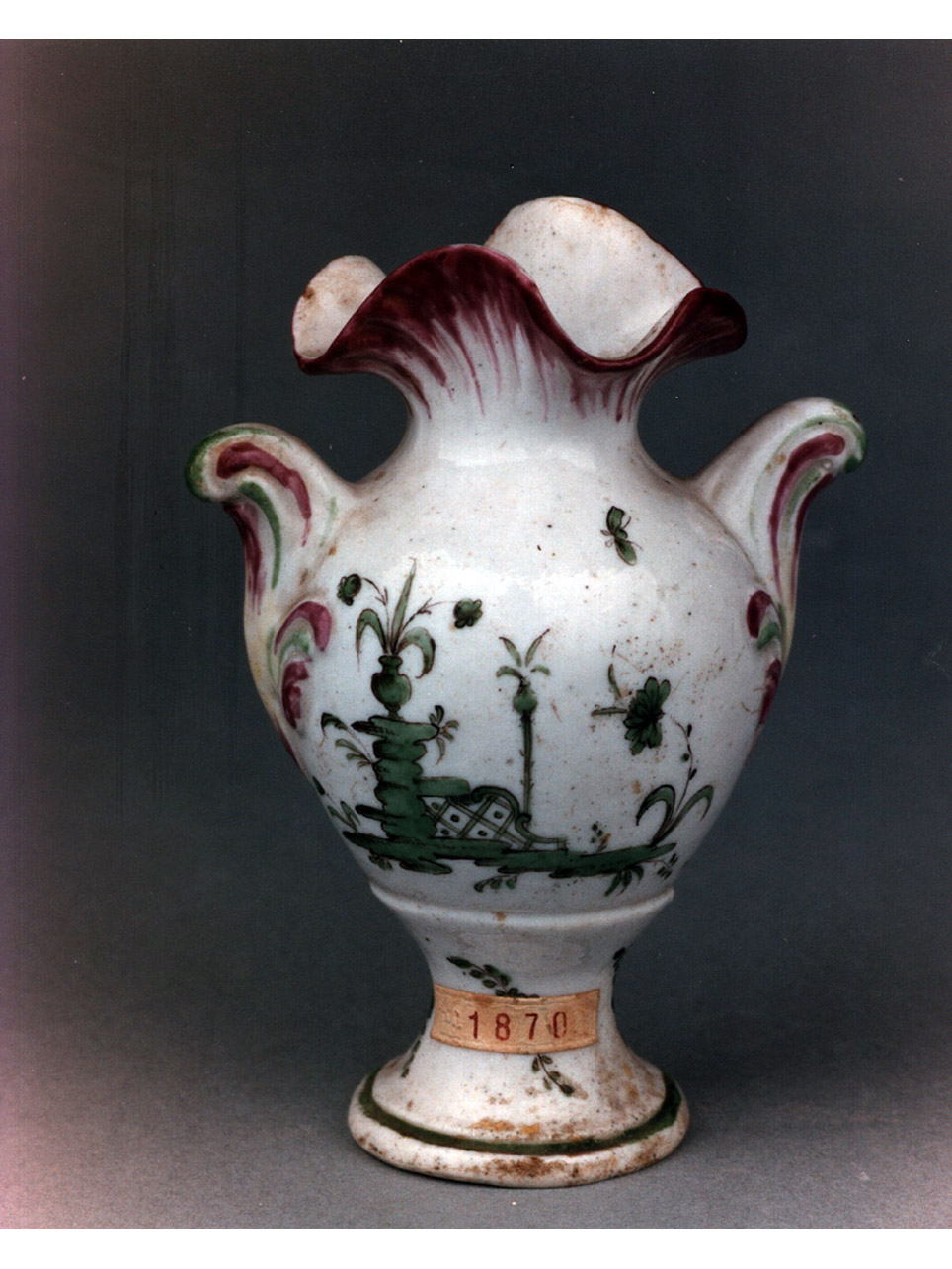 motivi decorativi floreali (vaso) - manifattura di Doccia (sec. XVIII)