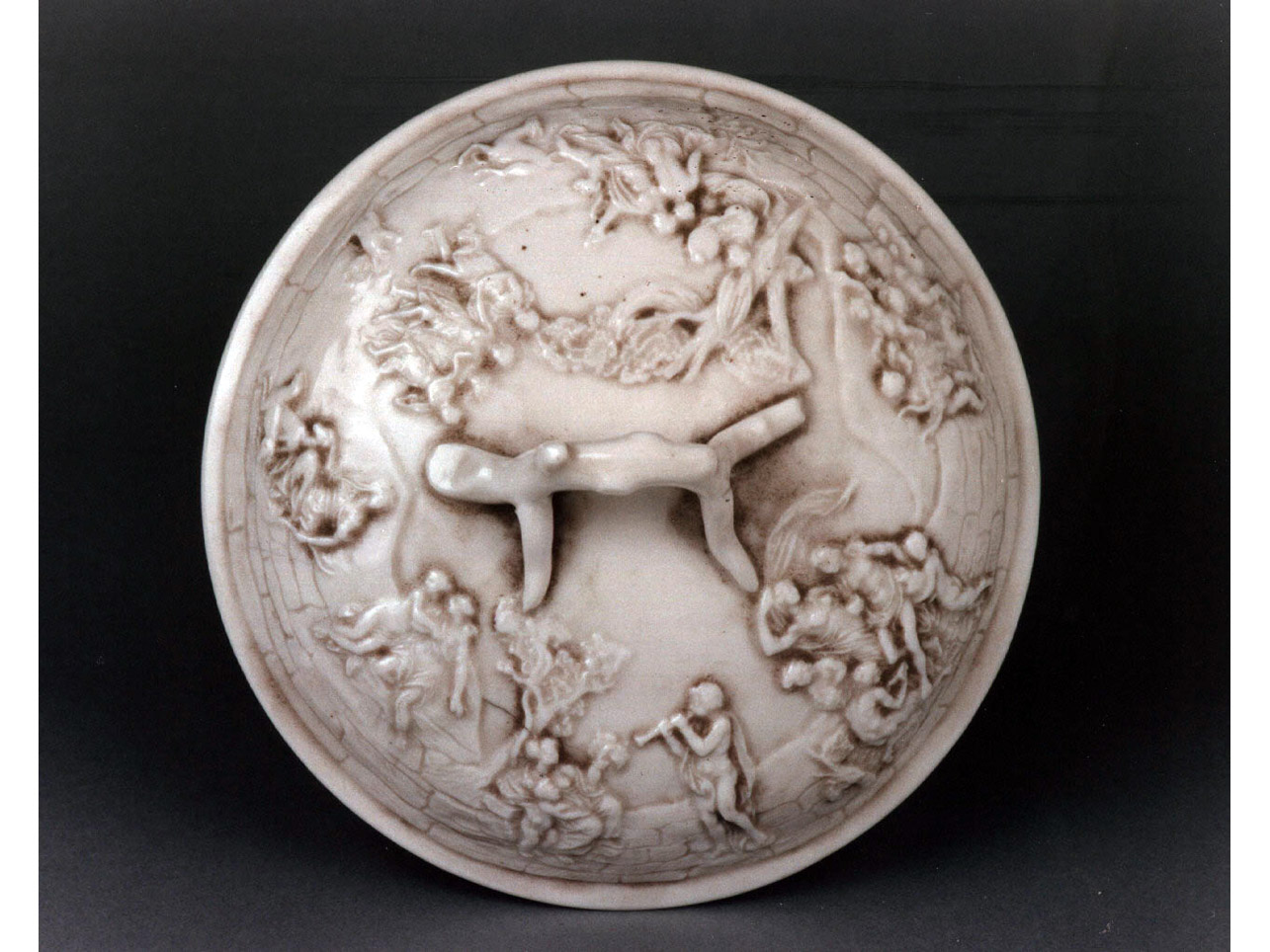 scena campestre (coperchio) - manifattura di Doccia (sec. XVIII)