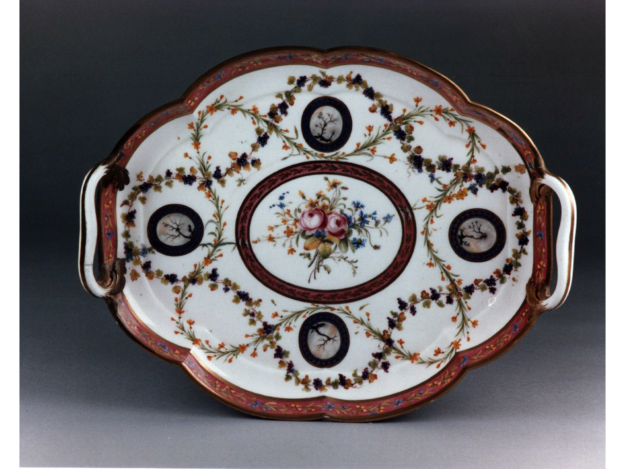motivi decorativi floreali (servizio da colazione, insieme) - manifattura di Sèvres (sec. XVIII)