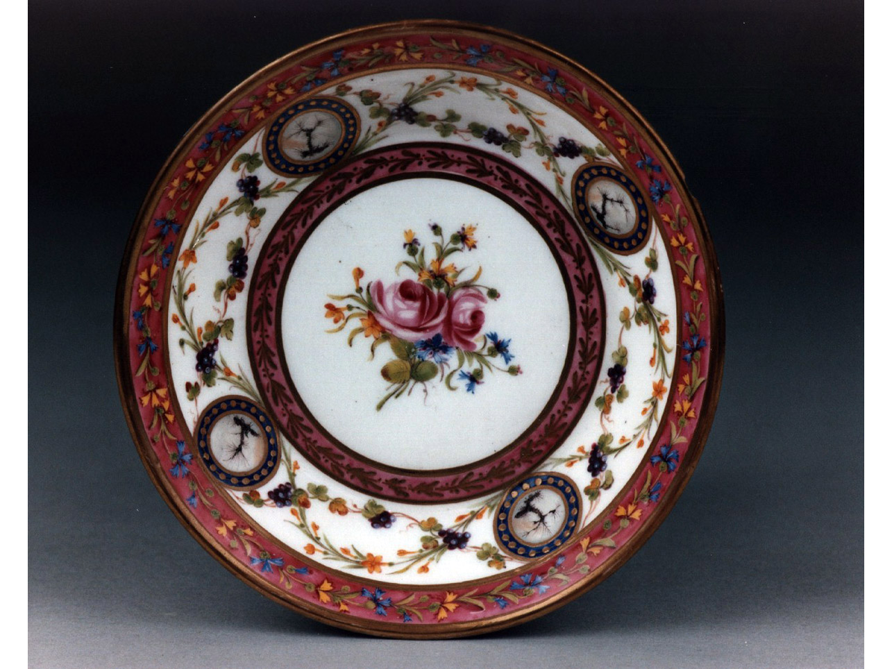 motivi decorativi floreali (servizio da colazione, insieme) - manifattura di Sèvres (sec. XVIII)