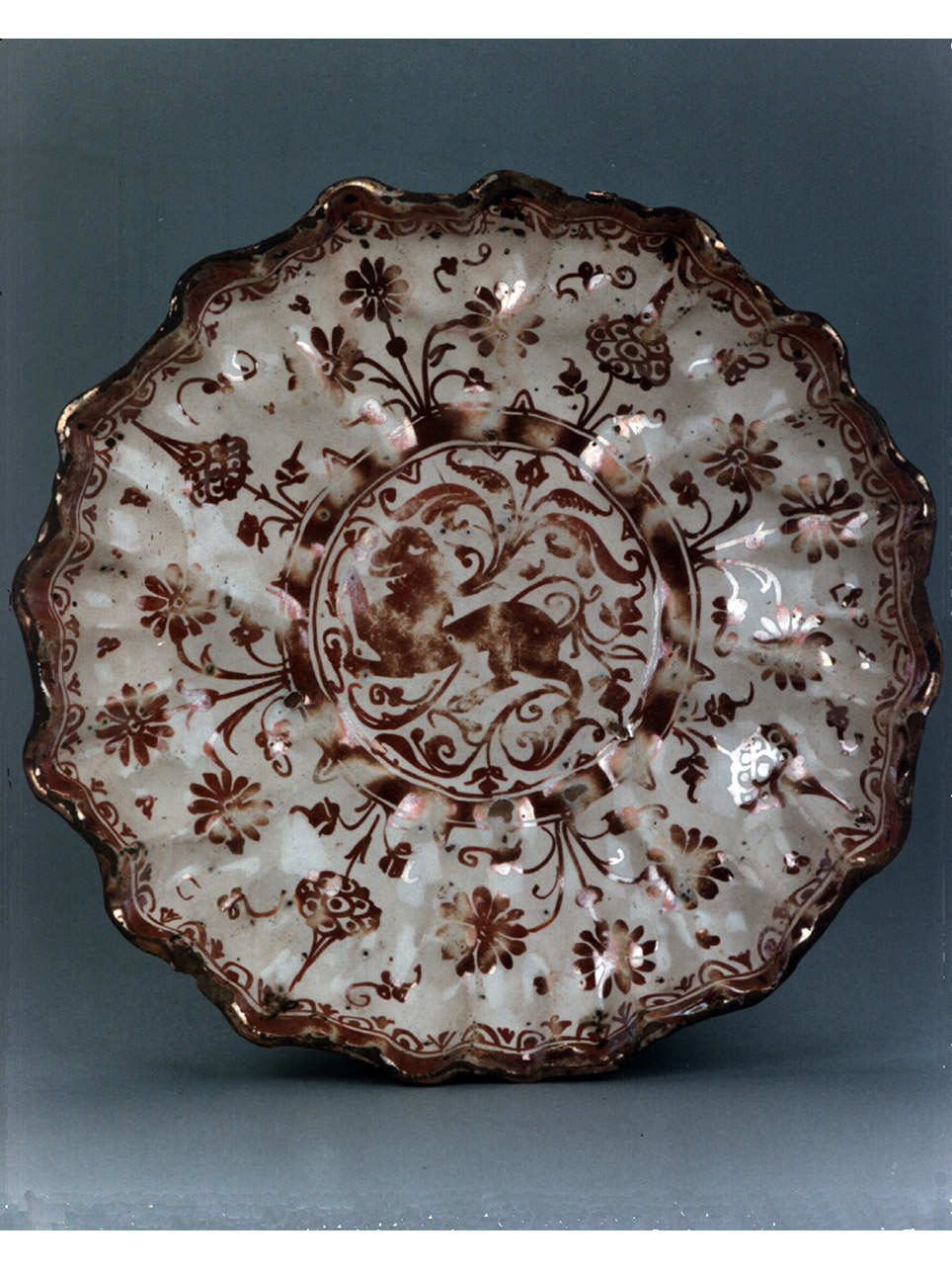 motivi decorativi vegetali e animali (crespina) - manifattura spagnola (fine/inizio secc. XVI/ XVII)