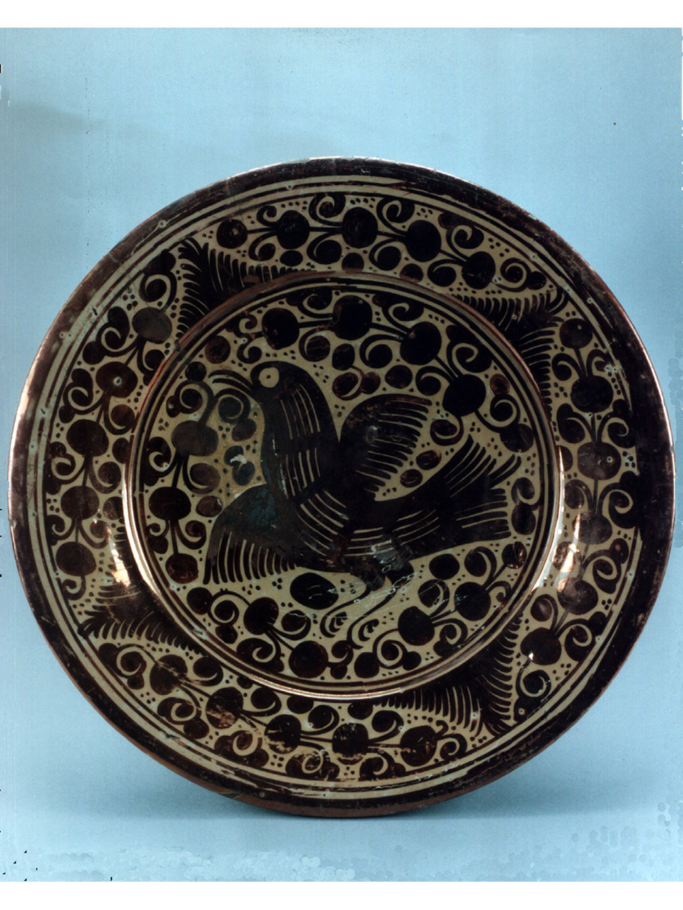 motivi decorativi floreali (piatto) - manifattura spagnola (sec. XVIII)