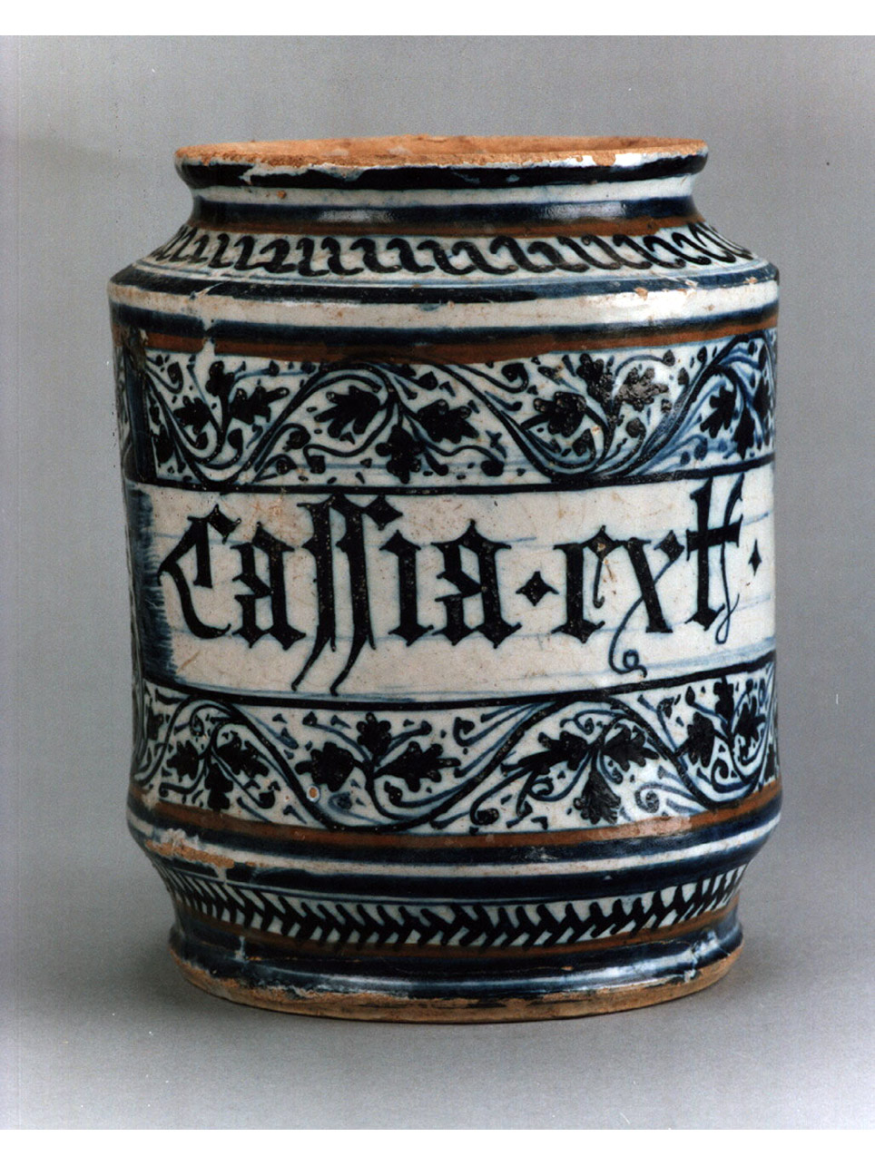 motivi decorativi floreali (alberello) - manifattura di Faenza (sec. XVI)