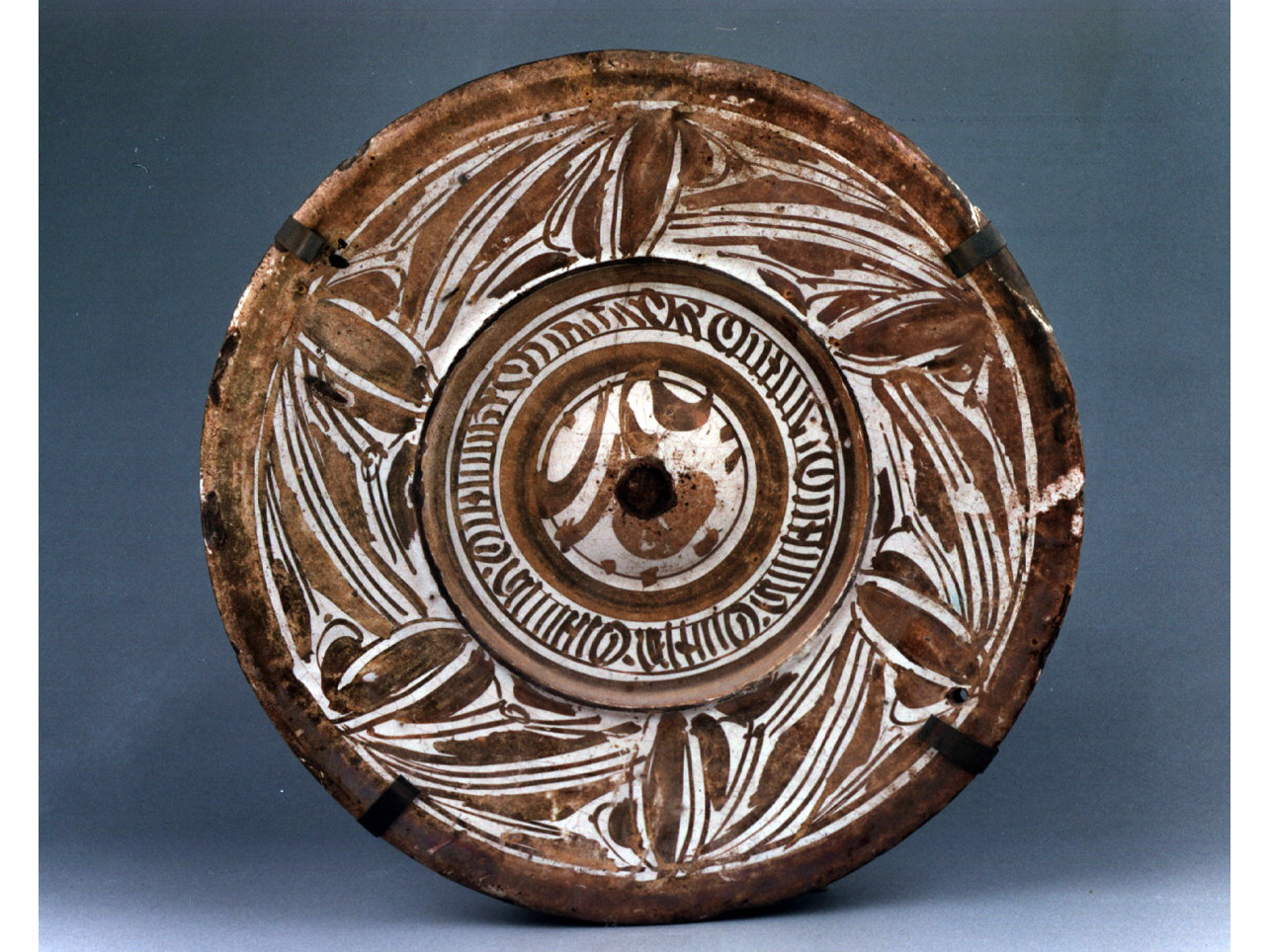 motivi decorativi (piatto) - manifattura catalana (sec. XVI)