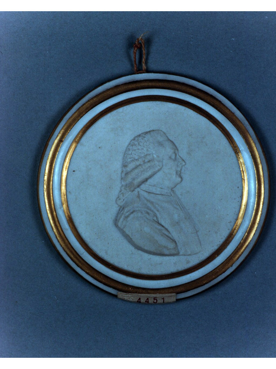 busto ritratto d'uomo (medaglione) - manifattura di Vincennes (sec. XVIII)