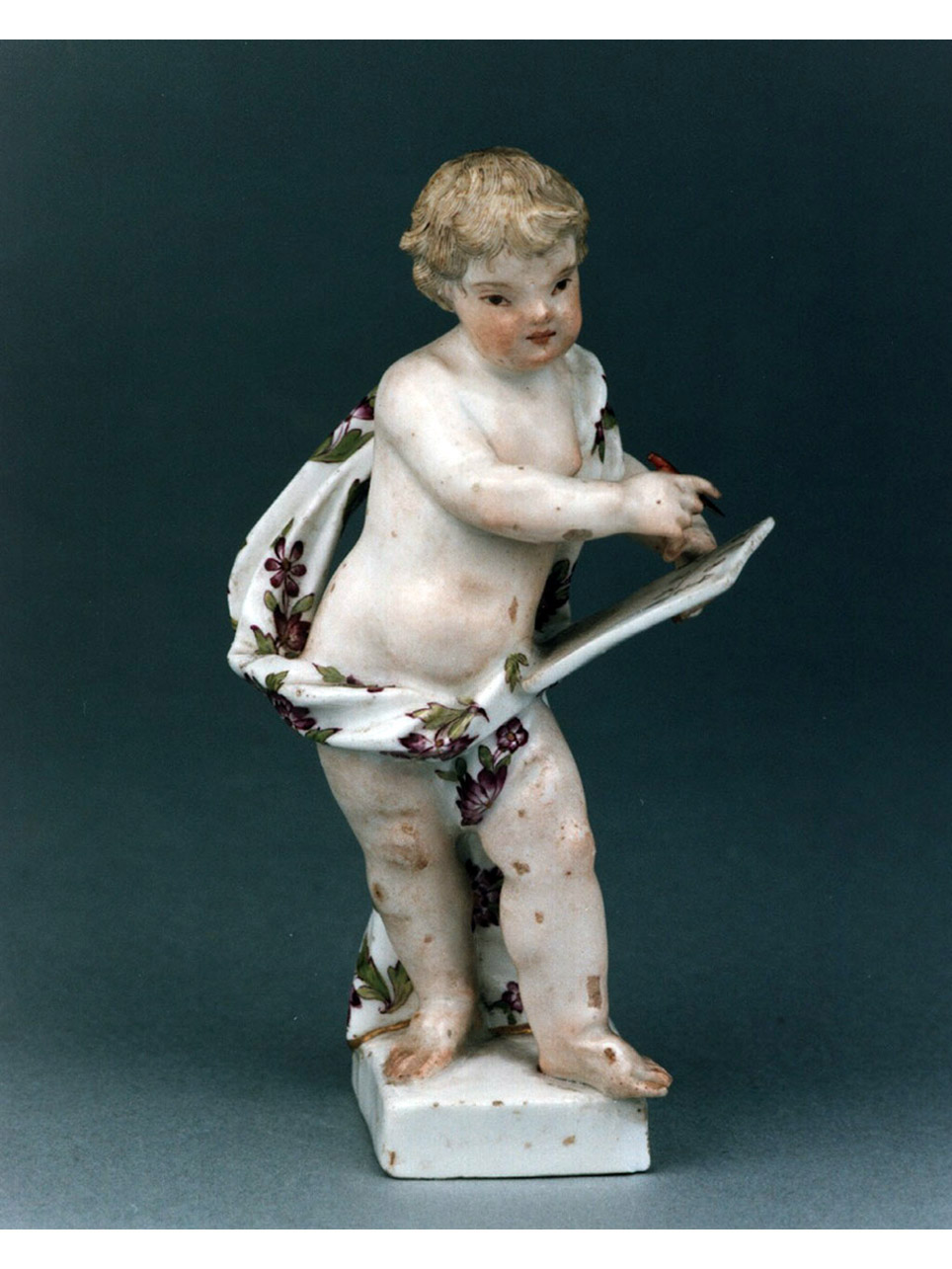 allegoria della matematica (statuetta) di Eberlein Johann Friedrich (sec. XVIII)