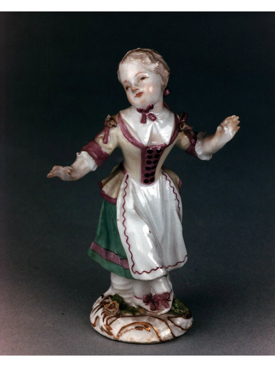 bambina commediante (statuetta) di Kaendler Johann Joachim (sec. XVIII)