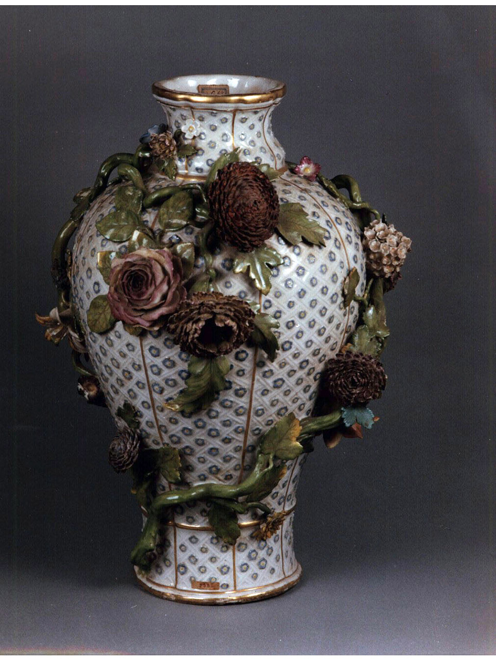 motivi decorativi floreali (vaso) - manifattura di Meissen (sec. XVIII)