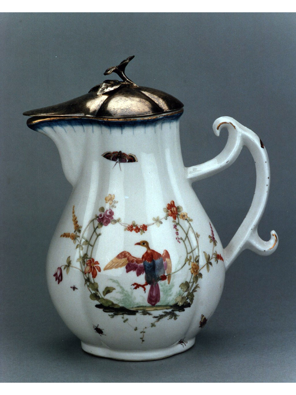 motivi decorativi vegetali e animali (caffettiera) - manifattura di Meissen (sec. XVIII)