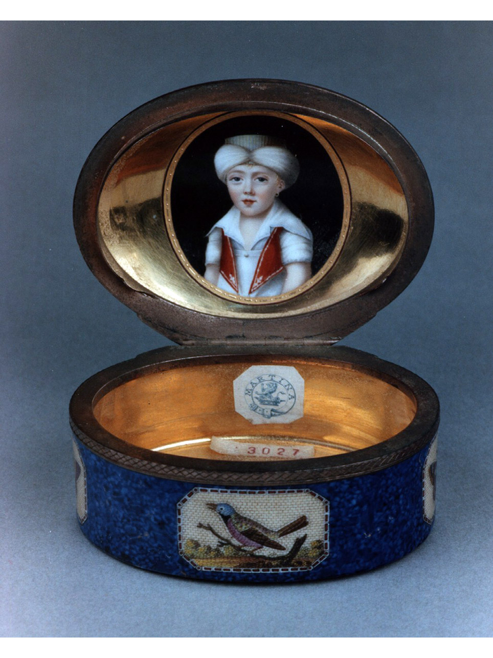 ritratto di bambino (tabacchiera) - manifattura tedesca (sec. XIX)