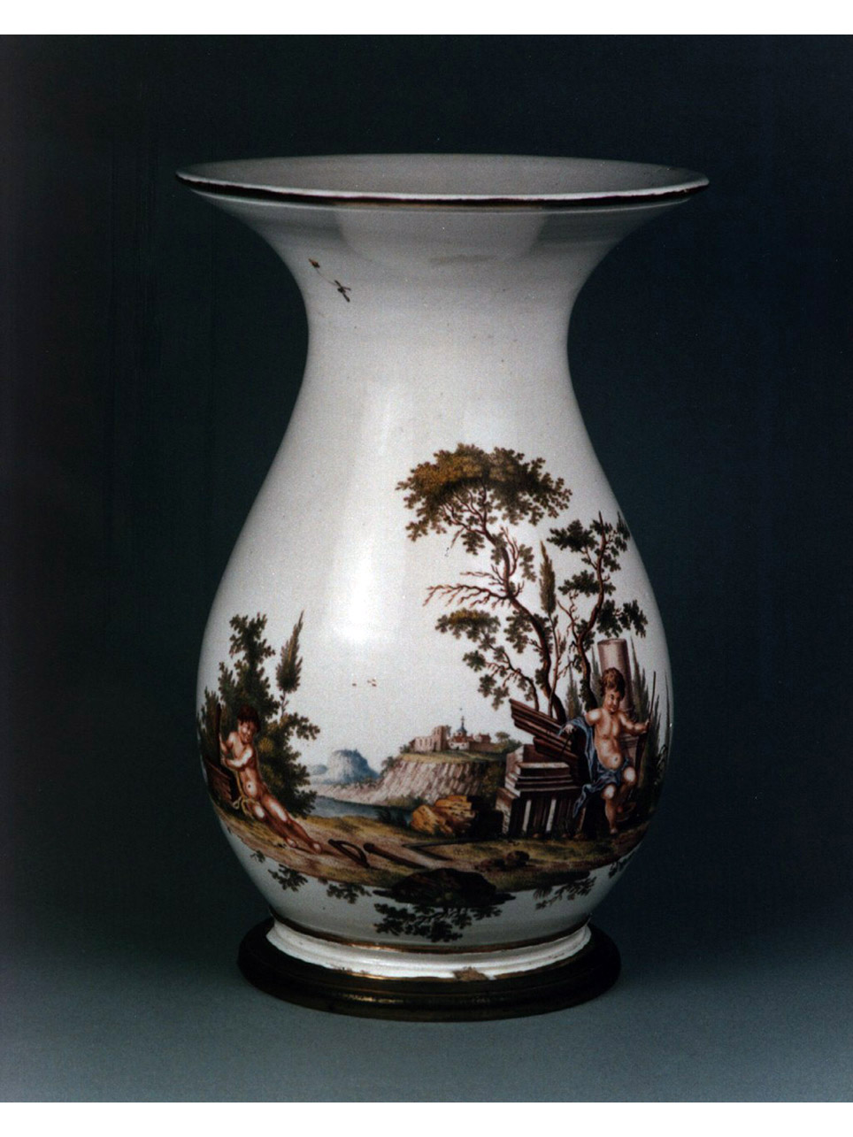 scena campestre con figure (vaso) - manifattura di Ludwigsburg (sec. XVIII)