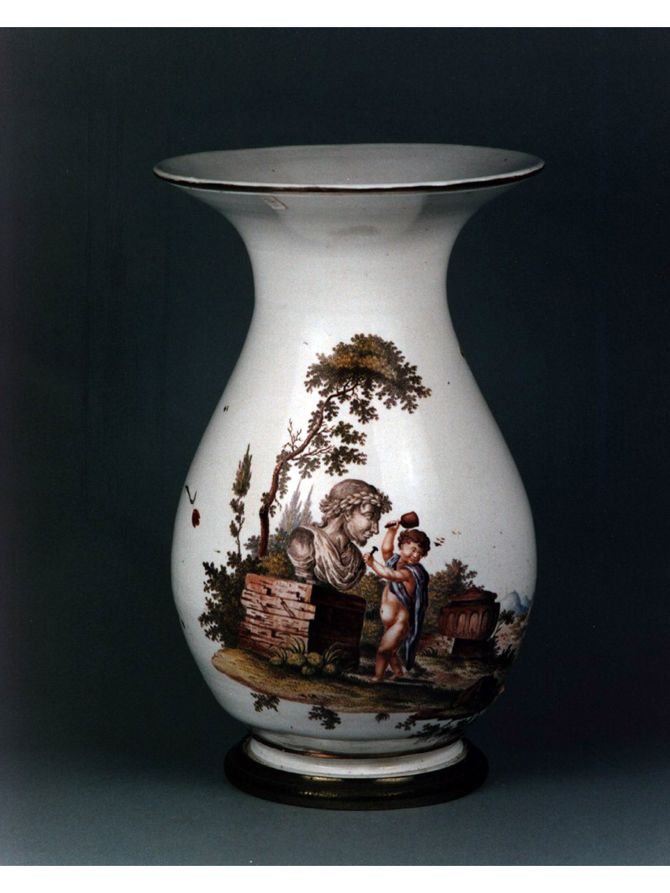 scena campestre con figure (vaso) - manifattura di Ludwigsburg (sec. XVIII)