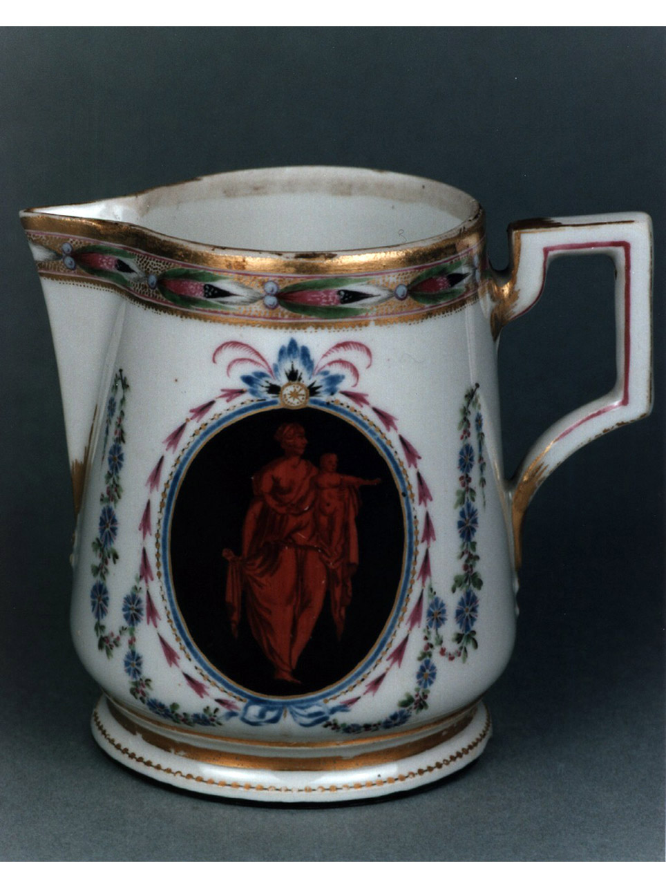 figura femminile con bambino (lattiera) - manifattura di Nymphenburg (sec. XVIII)