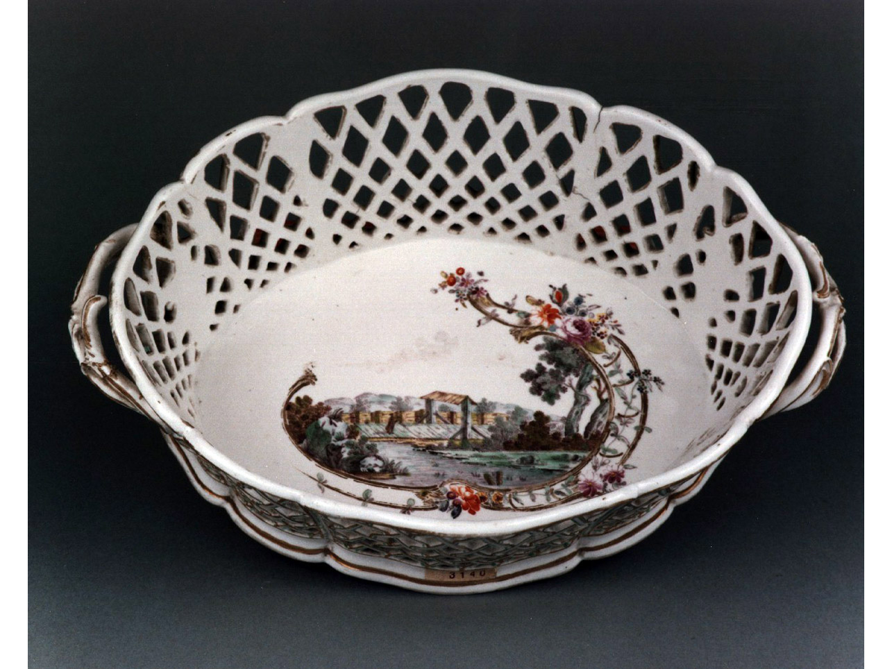 paesaggio (cestino) - manifattura di Nymphenburg (sec. XVIII)