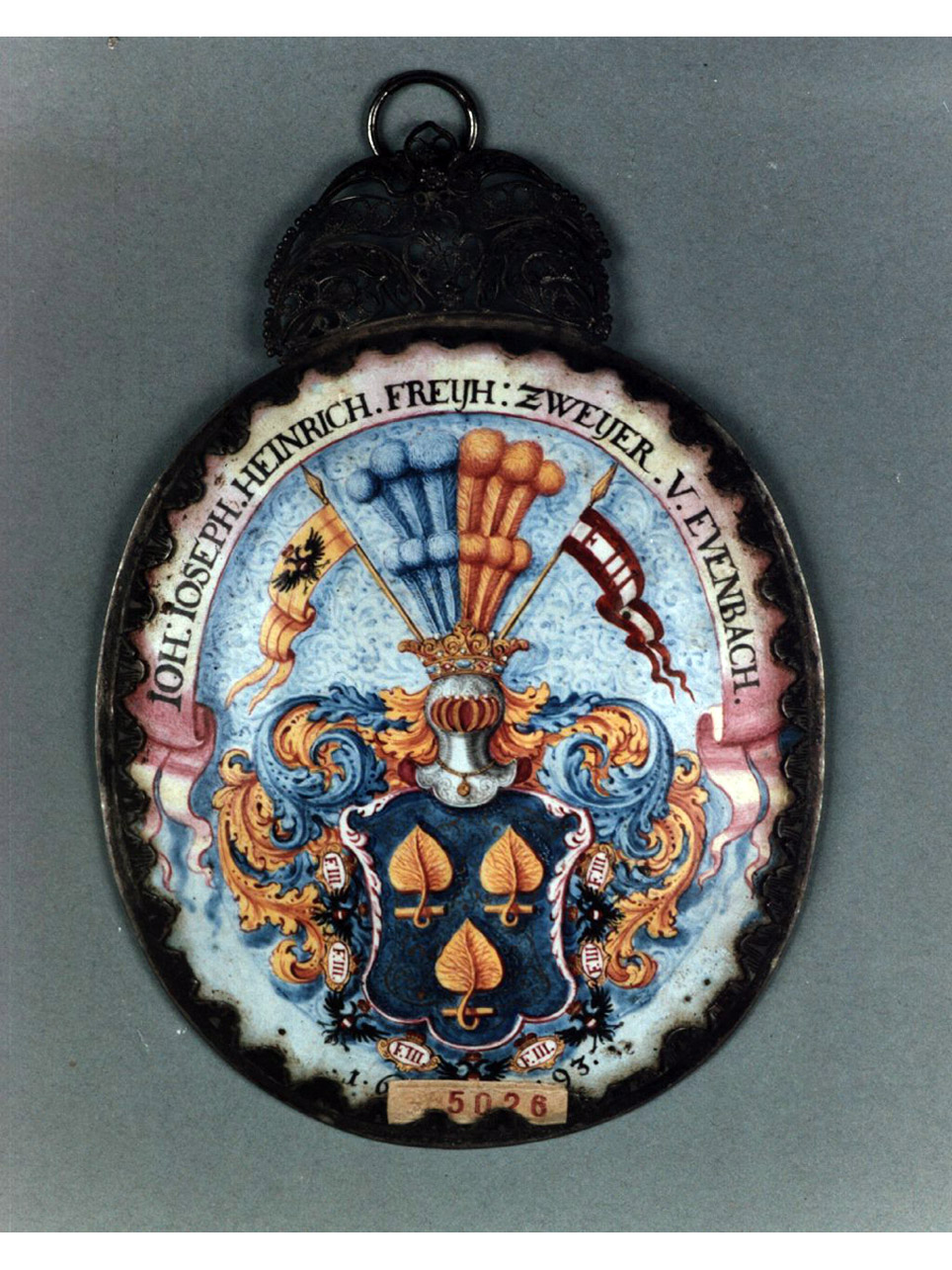 stemma gentilizio (placchetta) - bottega tedesca (sec. XVII)