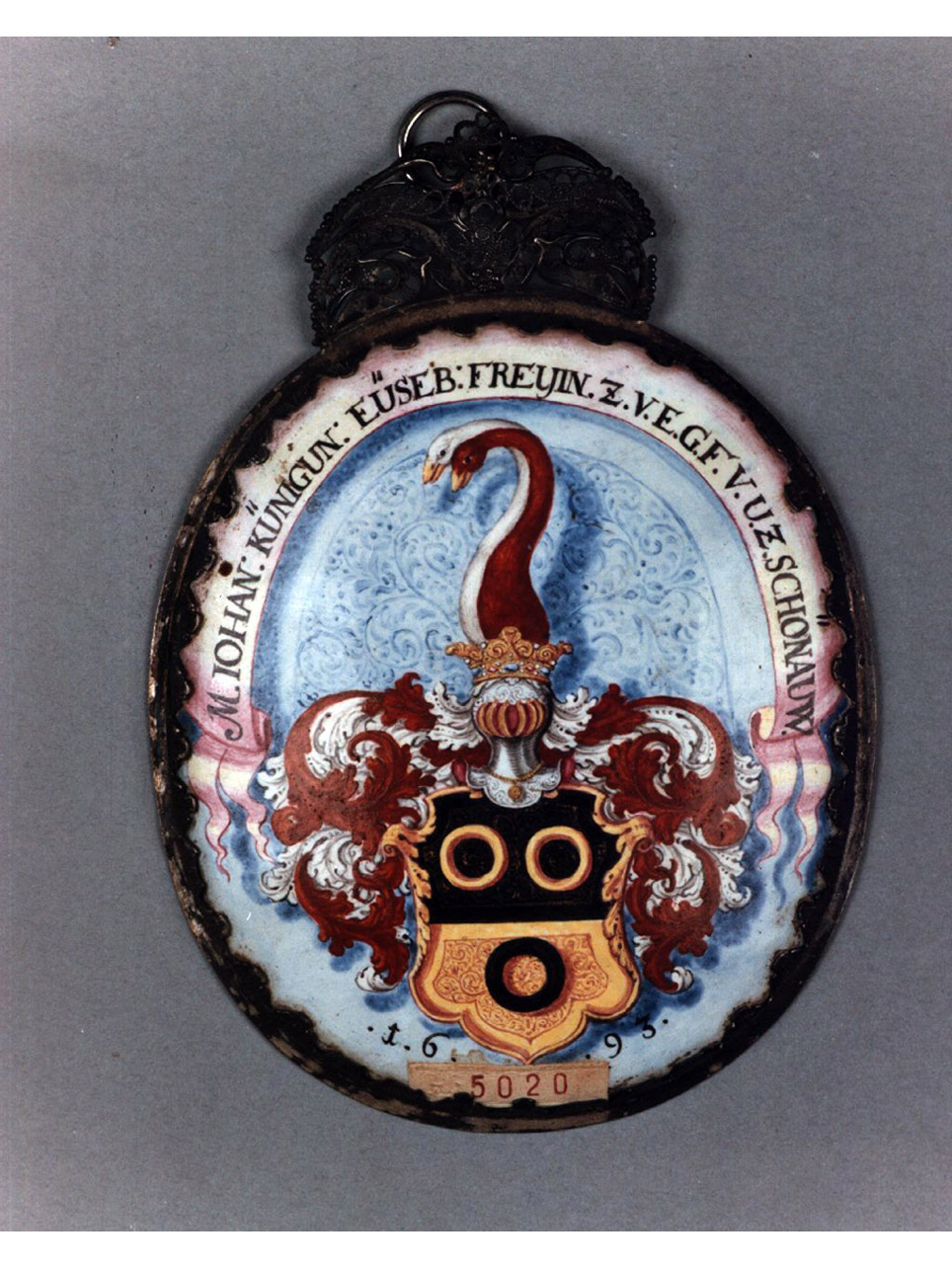 stemma gentilizio (placchetta) - bottega tedesca (sec. XVII)