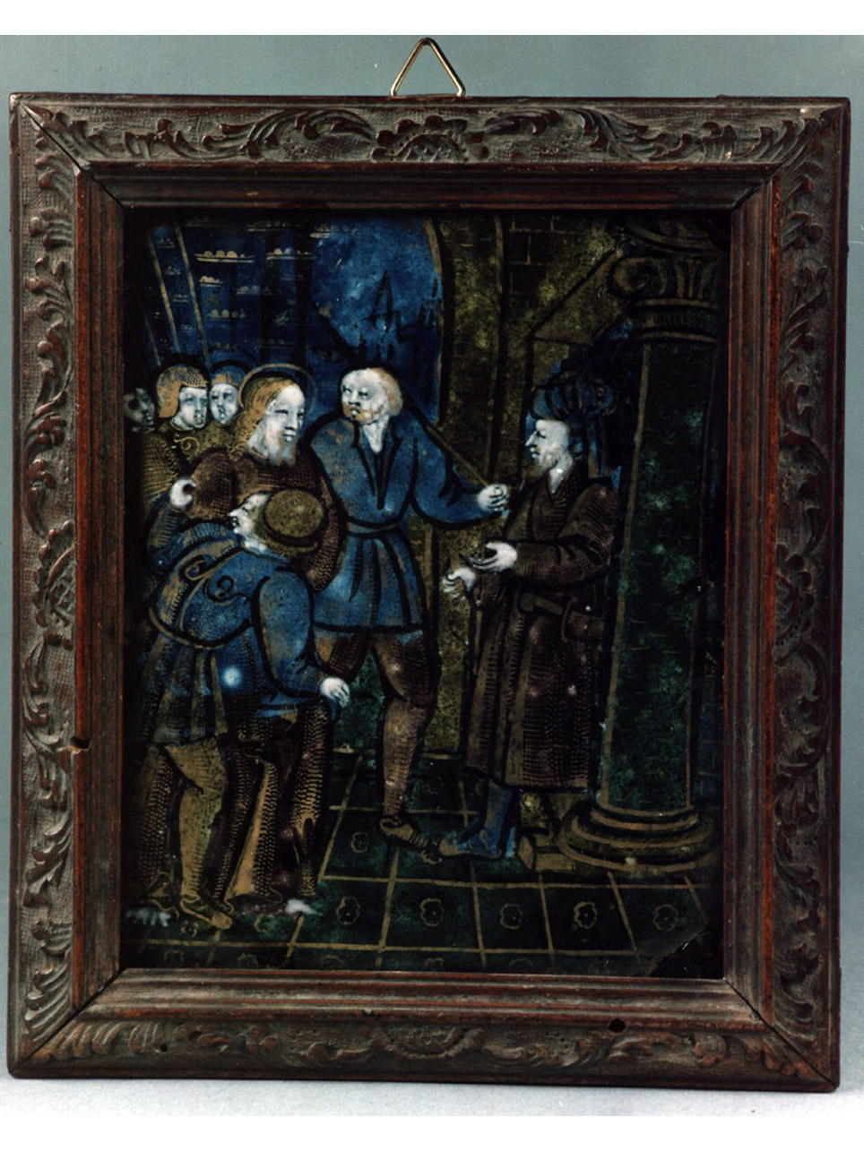 Cristo davanti a Erode (placca) - manifattura di Limoges (sec. XVI)