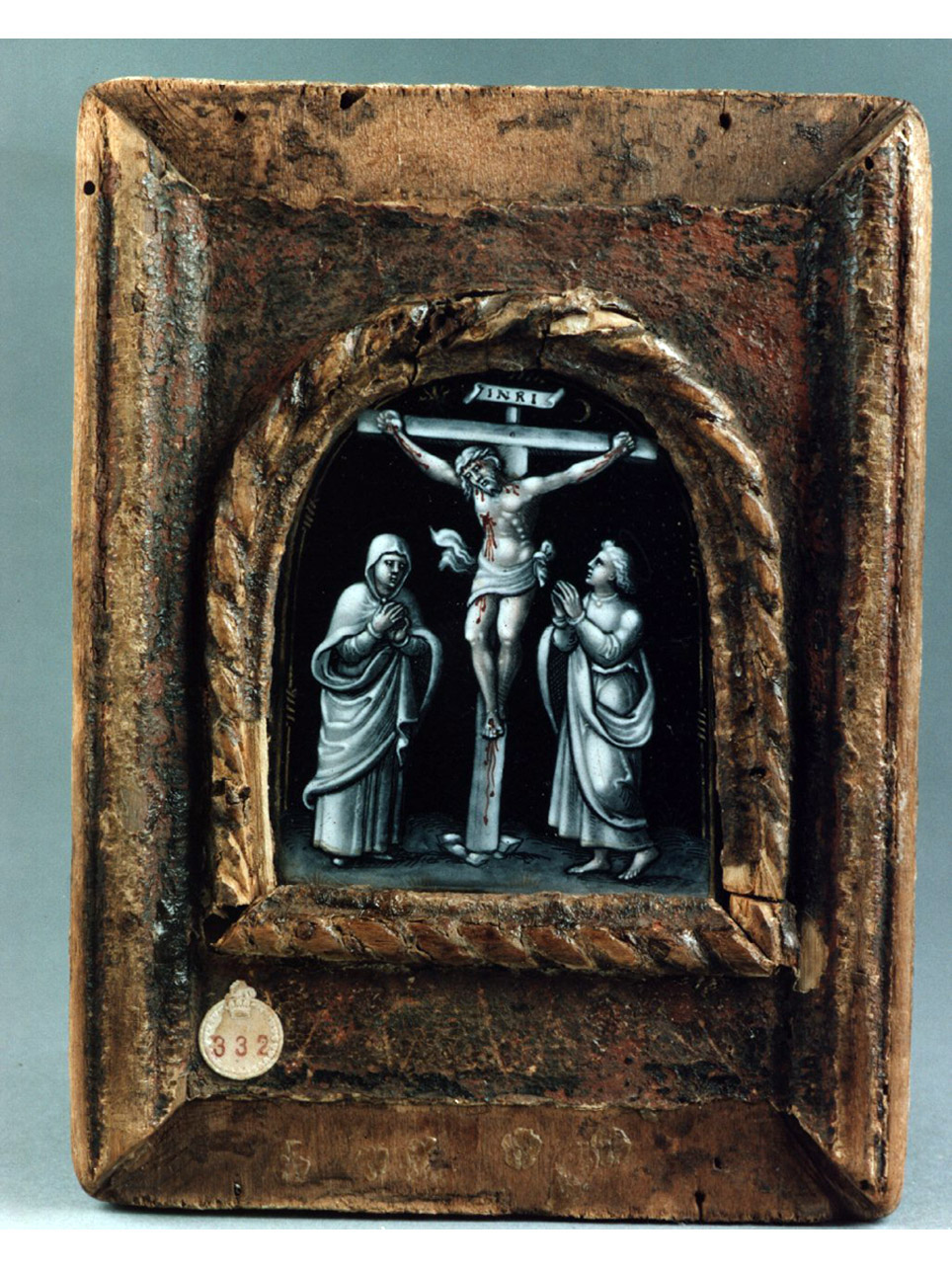 crocifissione di Cristo (placchetta) - manifattura di Limoges (terzo quarto sec. XVI)