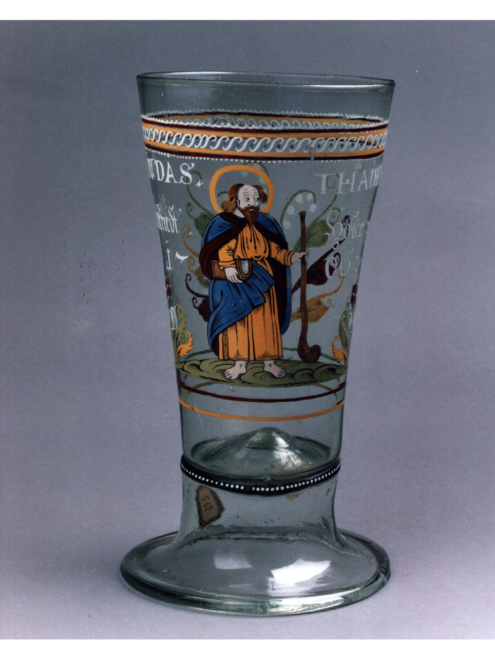 Giuda Maccabeo (bicchiere) - bottega tedesca (sec. XVIII)