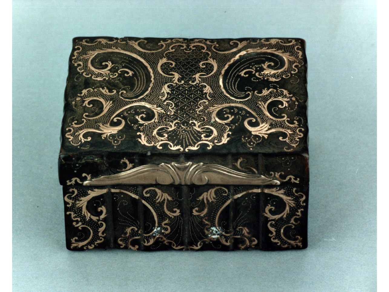 motivi decorativi vegetali stilizzati (tabacchiera) - bottega napoletana (sec. XVIII)