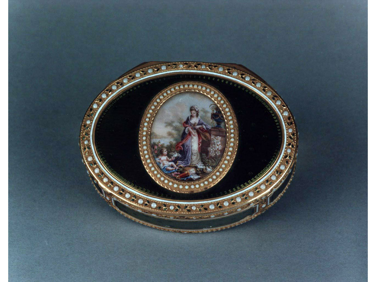 allegoria della Musica (tabacchiera) - bottega svizzera (fine sec. XVIII)