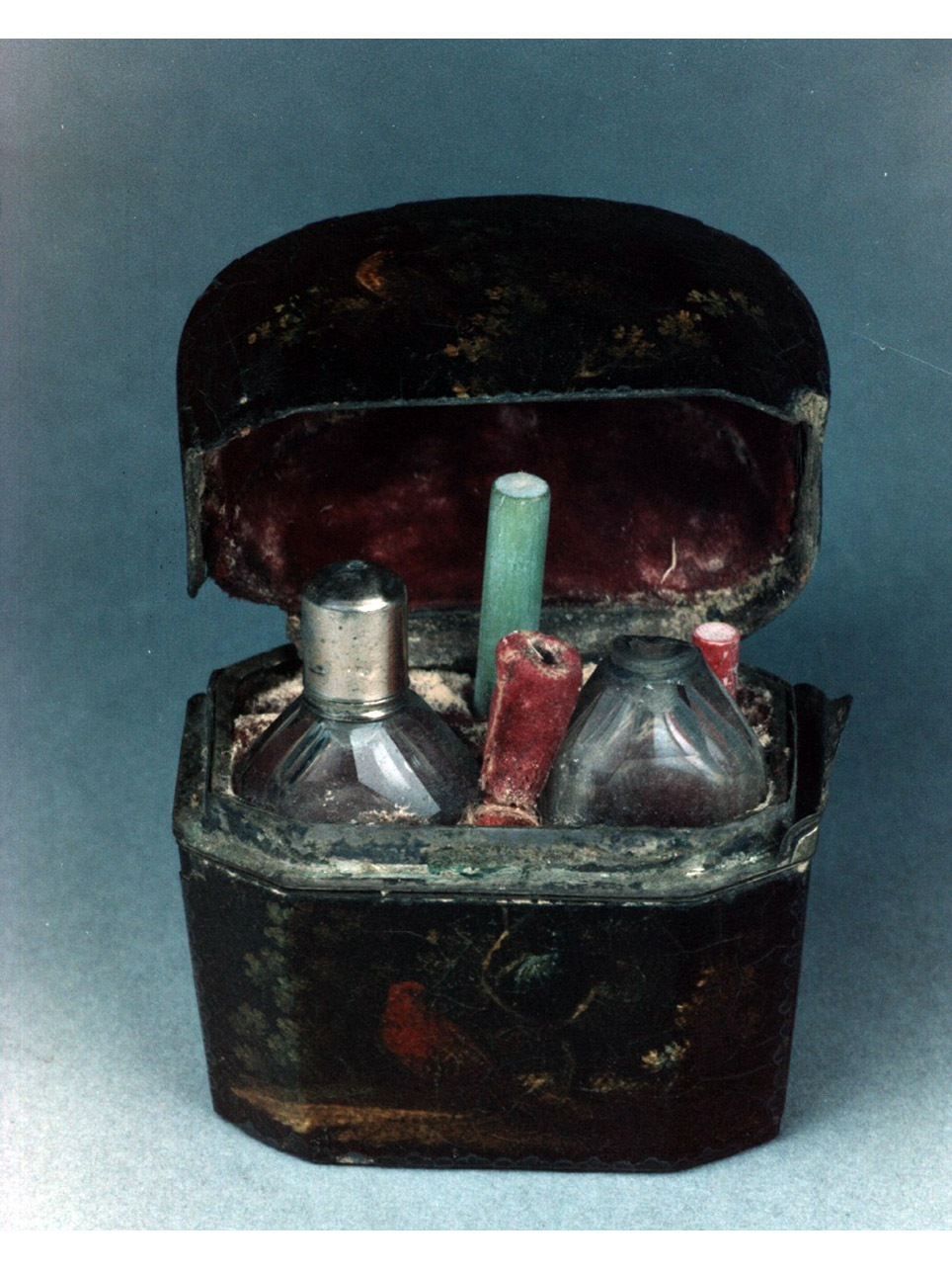 paesaggio con uccelli (necessaire) - bottega francese (terzo quarto sec. XVIII)
