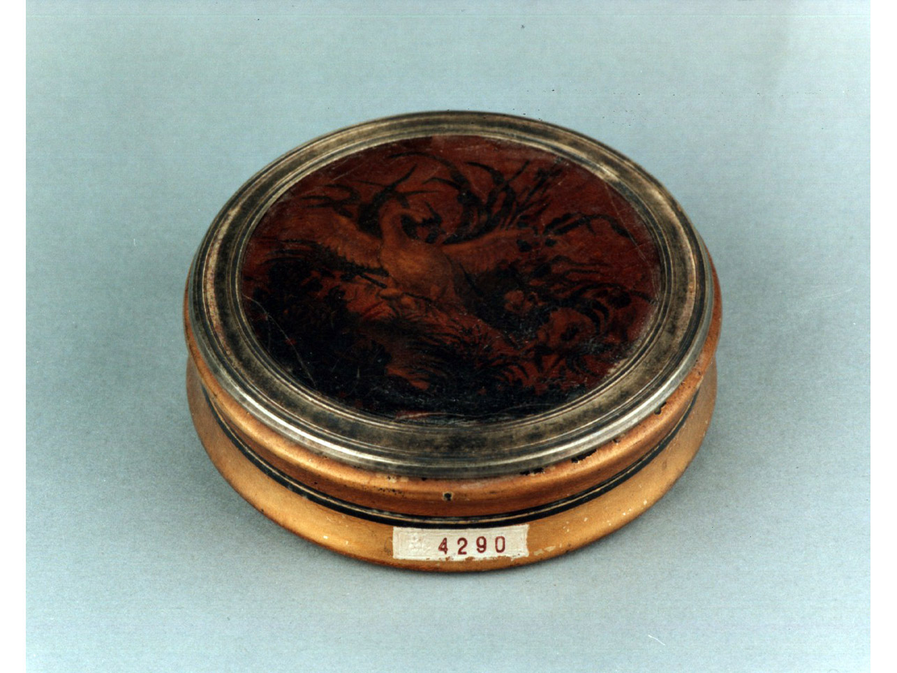 paesaggio con animali (scatola) - bottega francese (metà sec. XVIII)