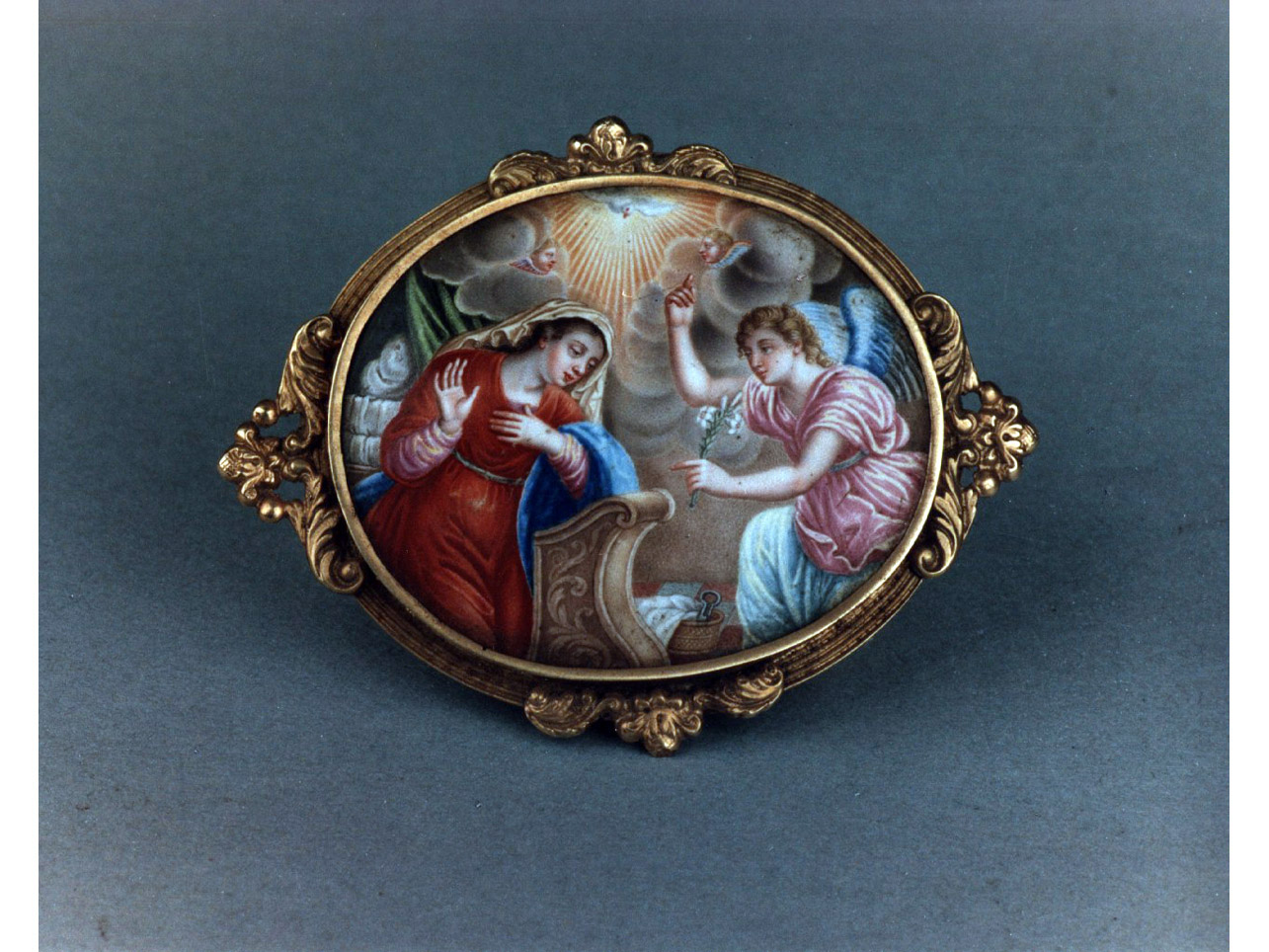 Annunciazione (placchetta) - bottega francese (sec. XVII)