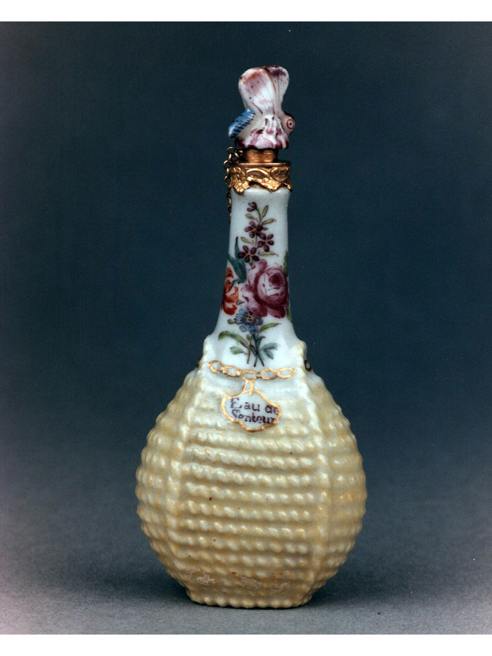 motivi decorativi vegetali e animali (flacone) - manifattura di Chelsea (sec. XVIII)