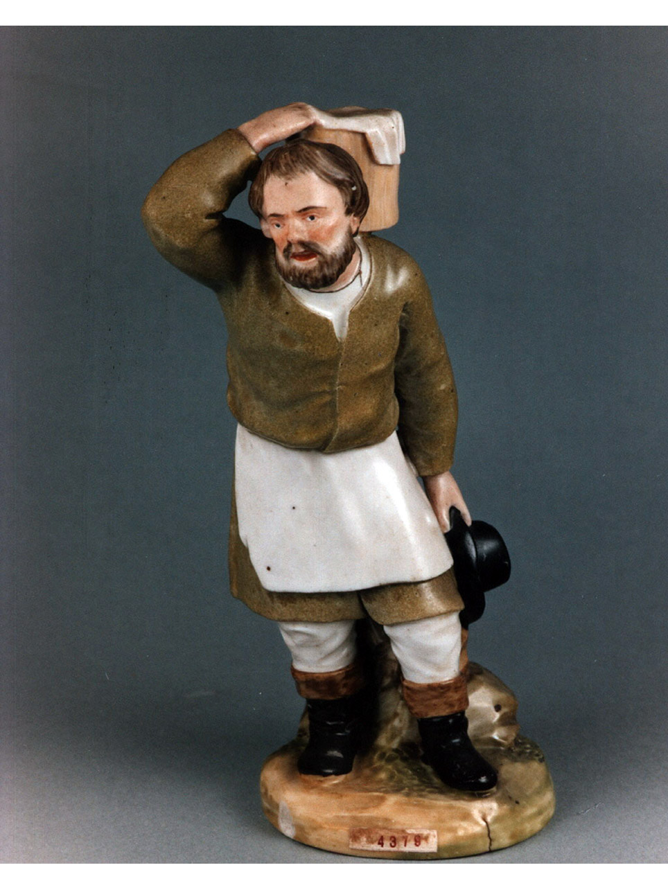 figura maschile (statuetta) - manifattura russa (fine/inizio secc. XVIII/ XIX)