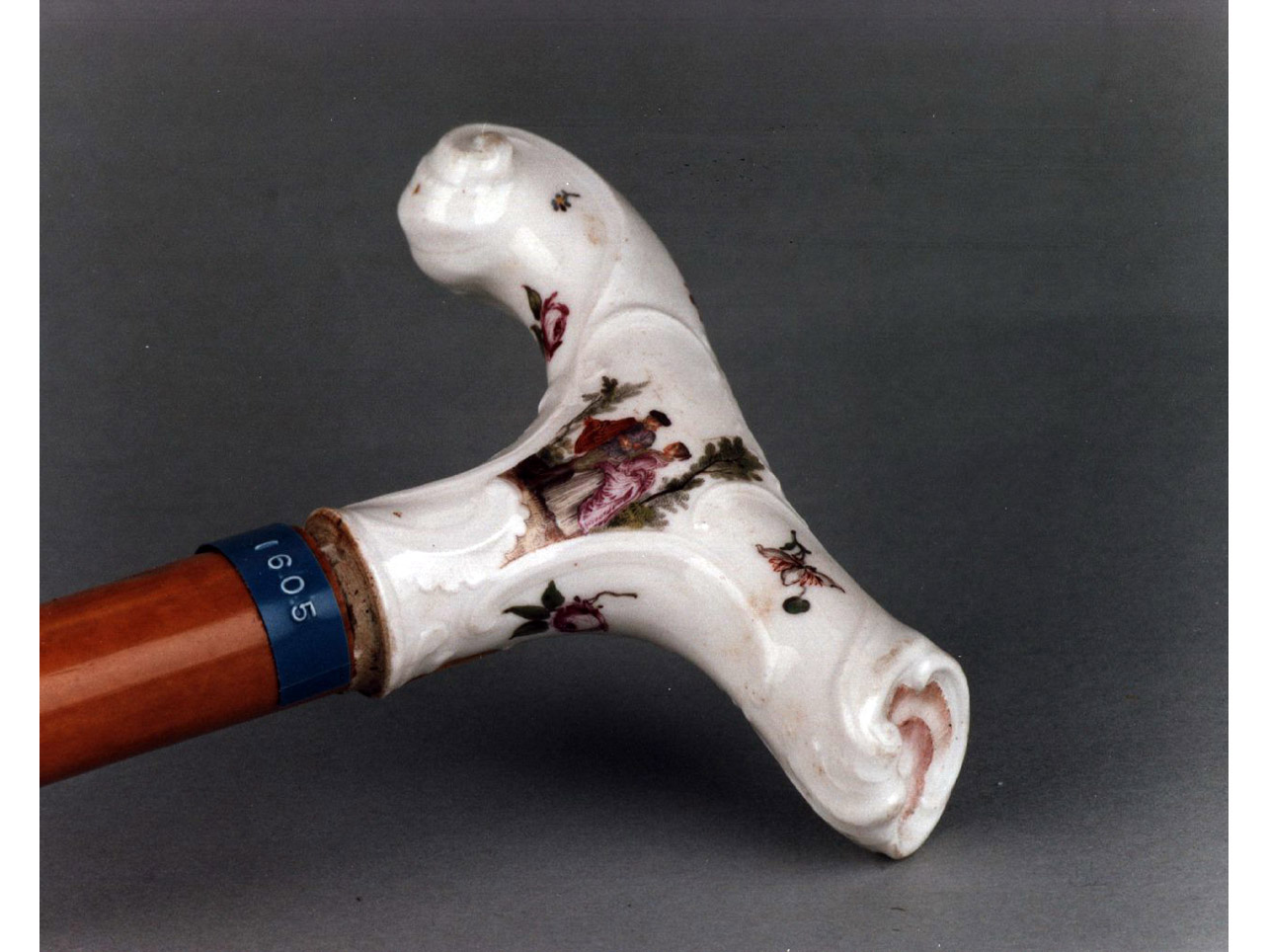 giovani amanti (bastone) - manifattura di Meissen (sec. XVIII)