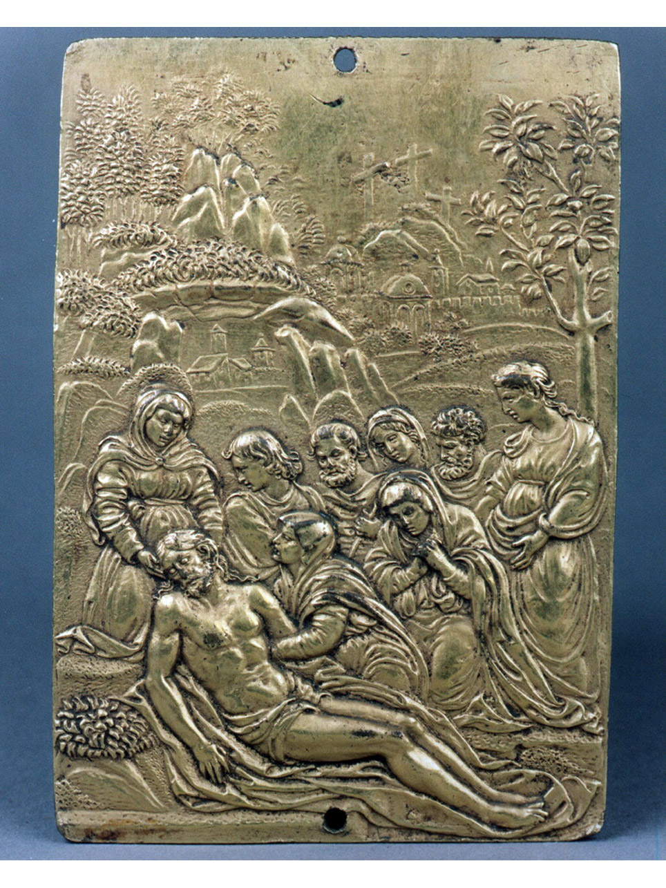compianto sul Cristo morto (placchetta) - bottega emiliana (secondo quarto sec. XVI)