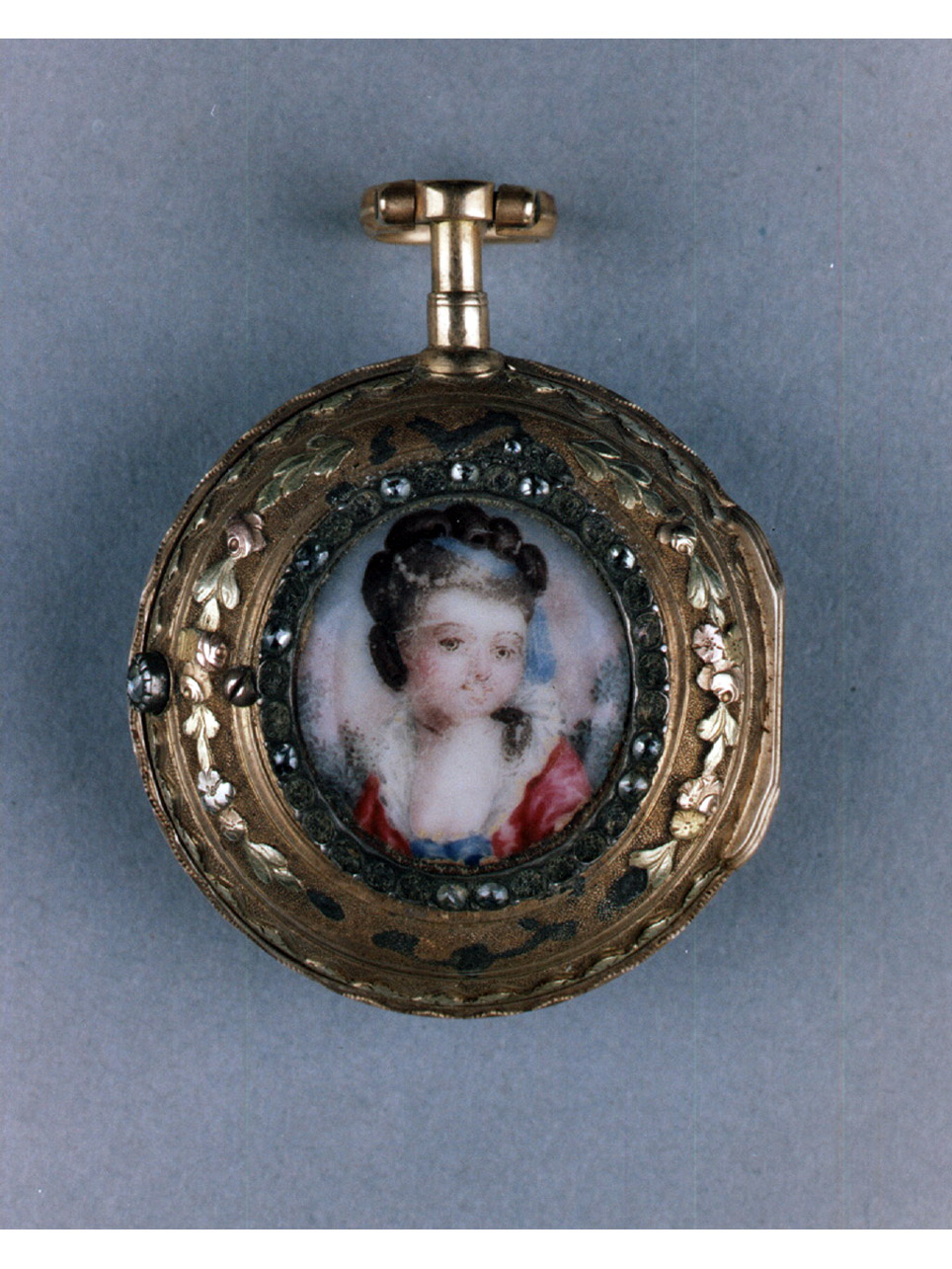 figura femminile (orologio - da taschino) - bottega parigina, manifattura francese (sec. XVIII)