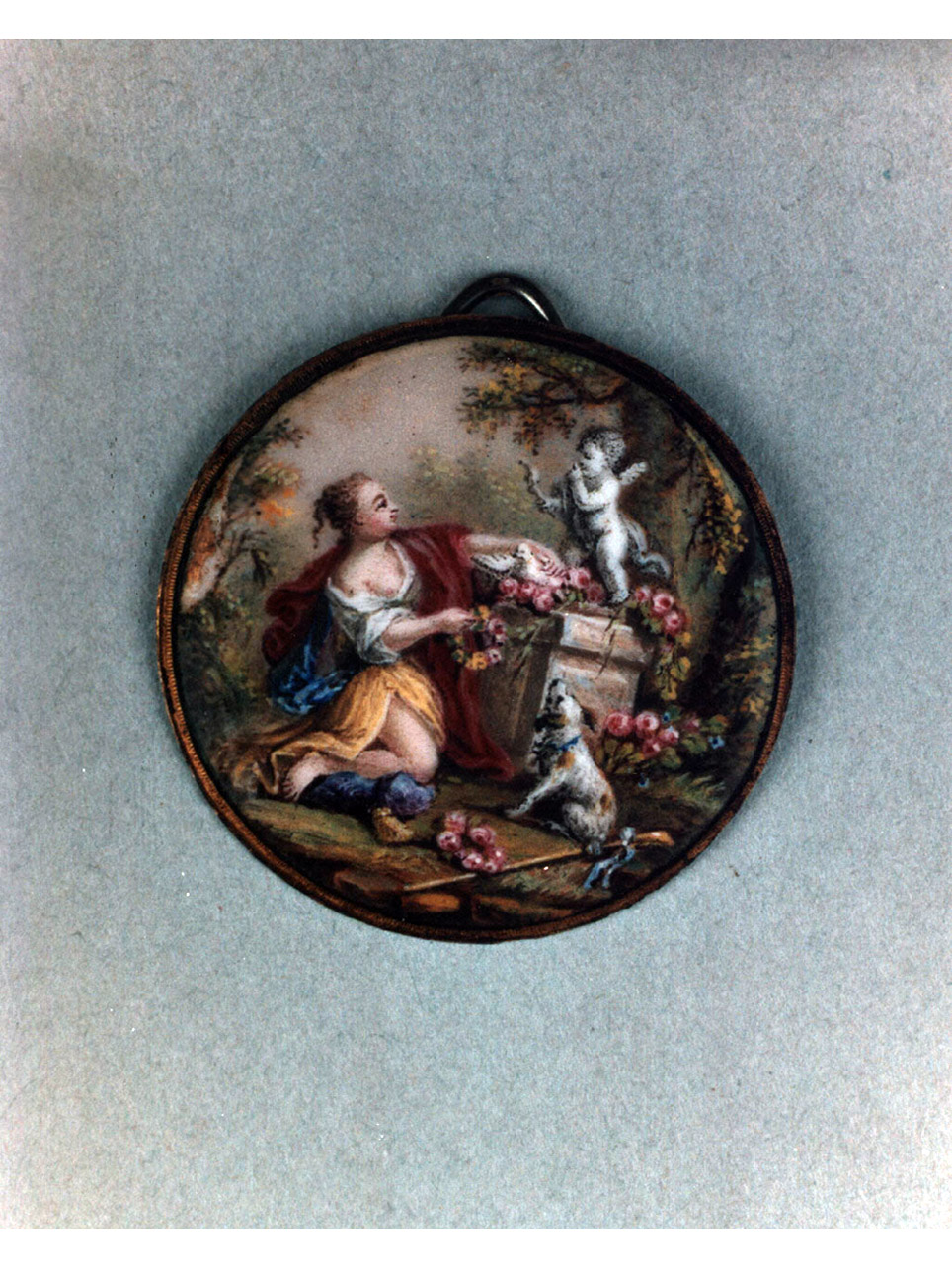 sacrificio pagano (medaglione) - bottega francese (seconda metà sec. XVIII)