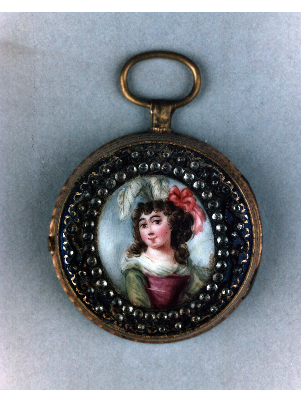 figura femminile (cassa di orologio) - bottega francese (sec. XVIII)
