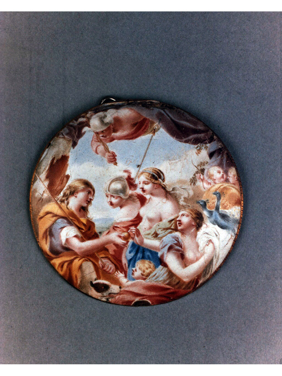 Giudizio di Paride (miniatura) - bottega francese (metà sec. XVIII)