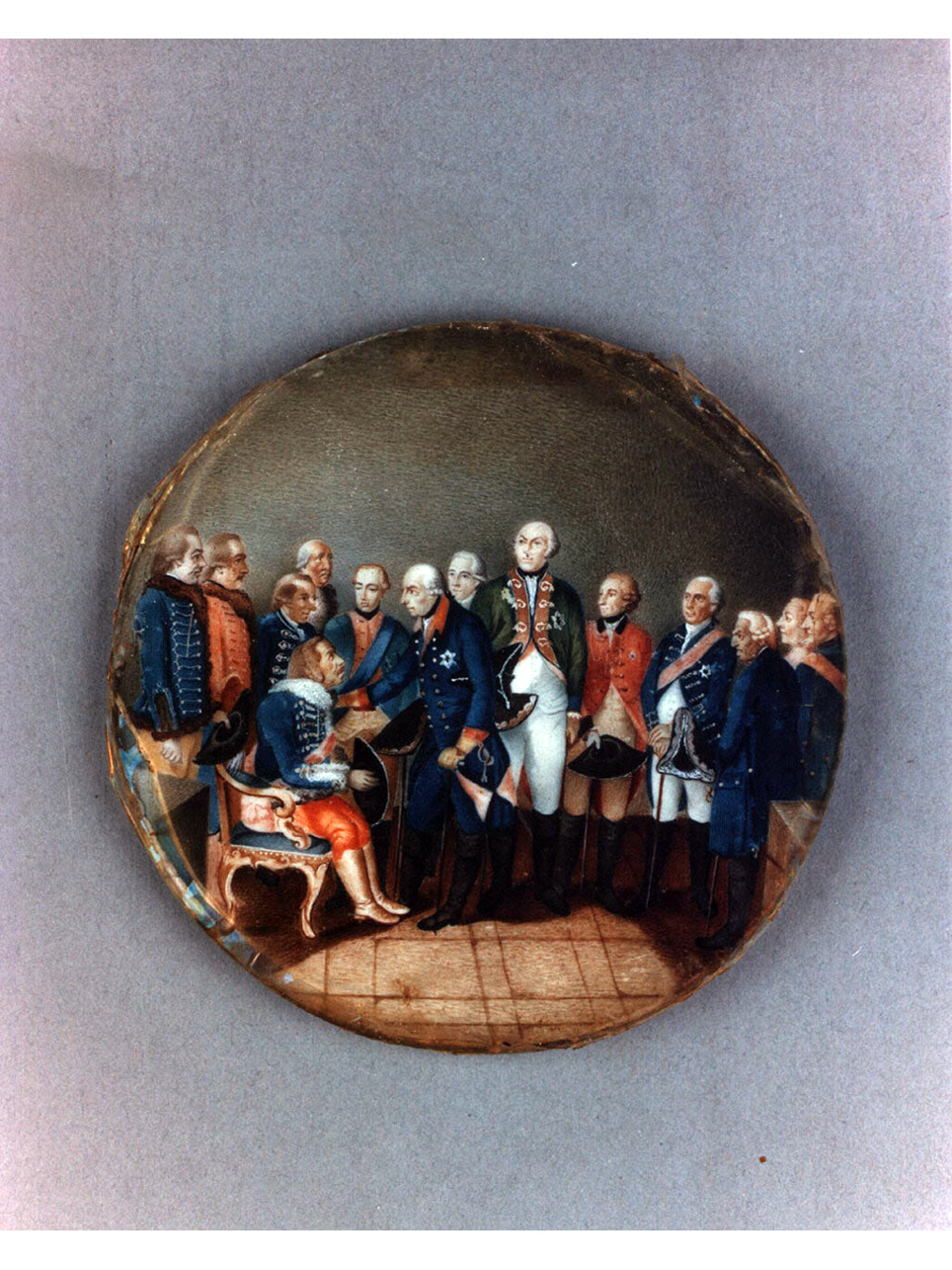 imperatore in trionfo (miniatura) - bottega tedesca (secc. XVIII/ XIX)