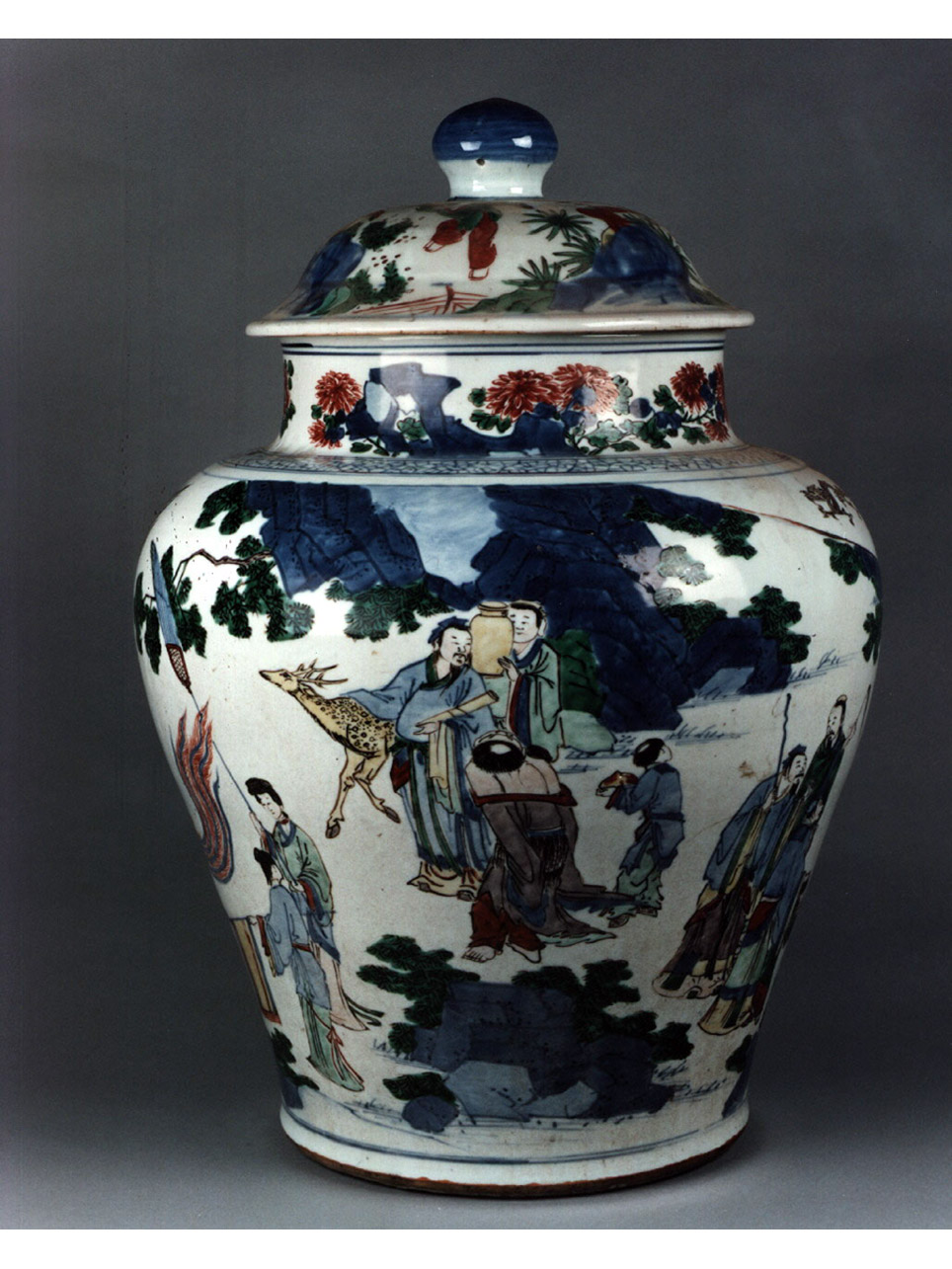 scena campestre (vaso) - manifattura cinese (sec. XVII)