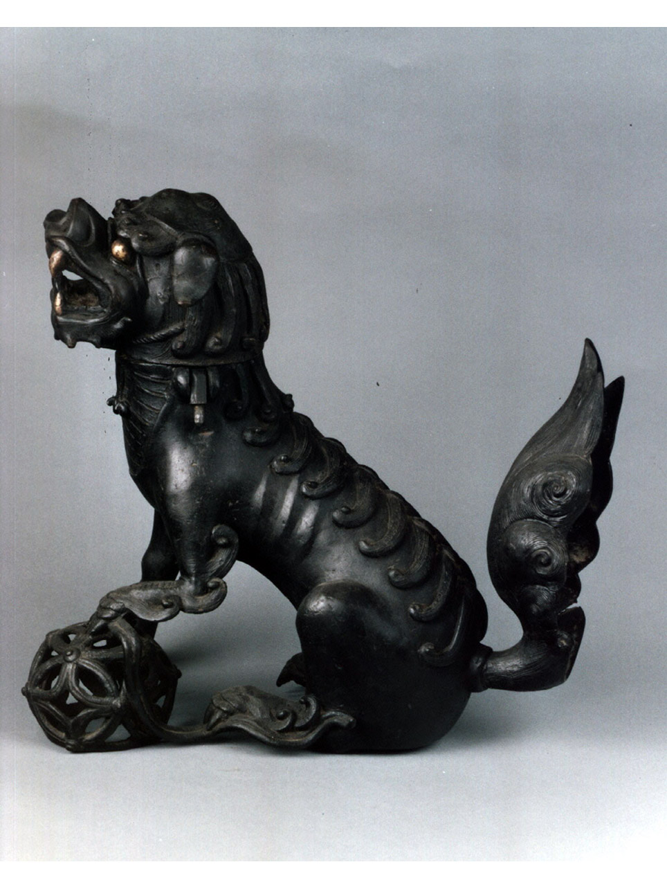 leone (bruciaprofumi) - manifattura cinese (secc. XVII/ XVIII)