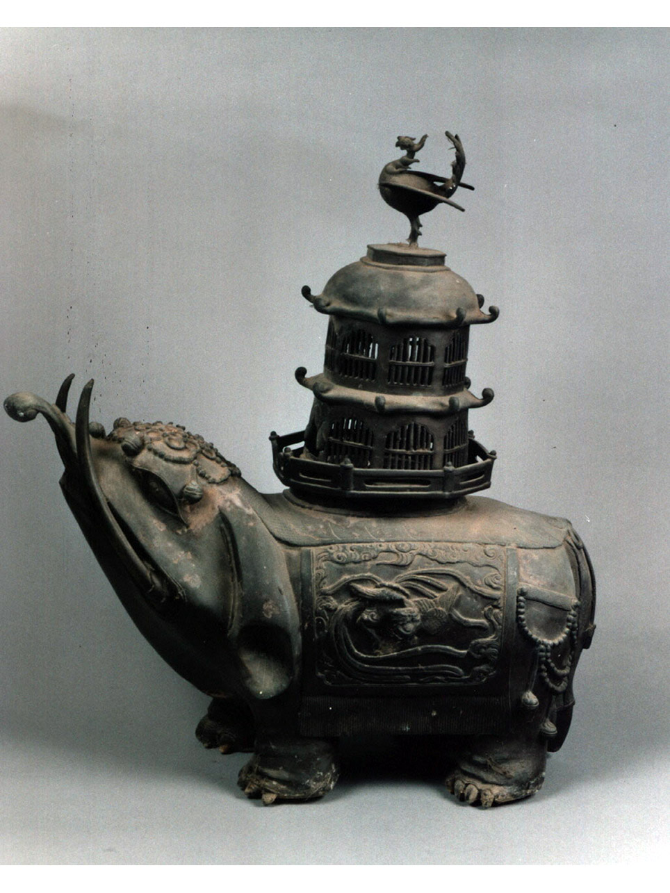 elefante (bruciaprofumi) - manifattura cinese (sec. XVIII)