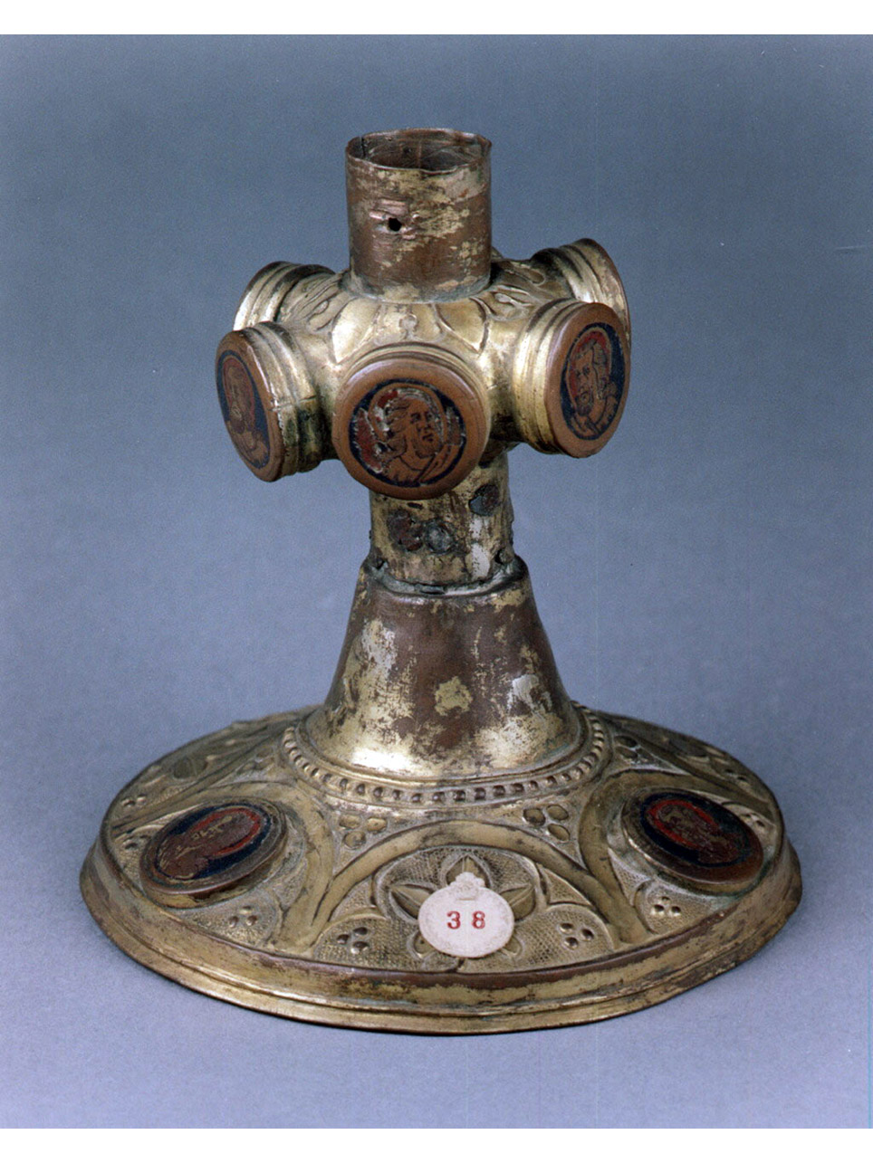 motivi decorativi vegetali stilizzati (base) - bottega toscana (seconda metà sec. XIV)