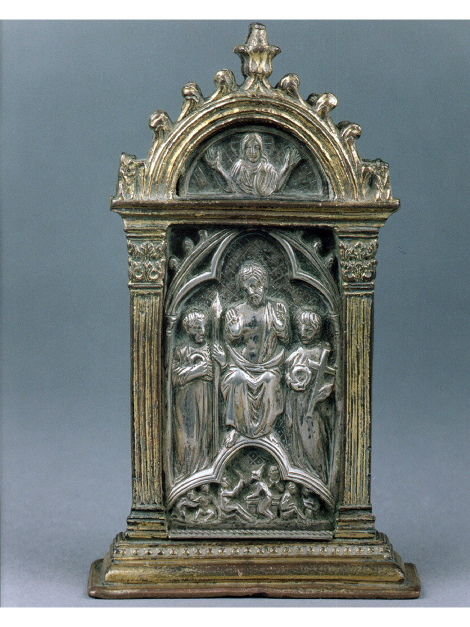 disputa di Gesù con i dottori nel tempio (pace) - manifattura francese, manifattura napoletana (seconda metà sec. XIV, sec. XIX)