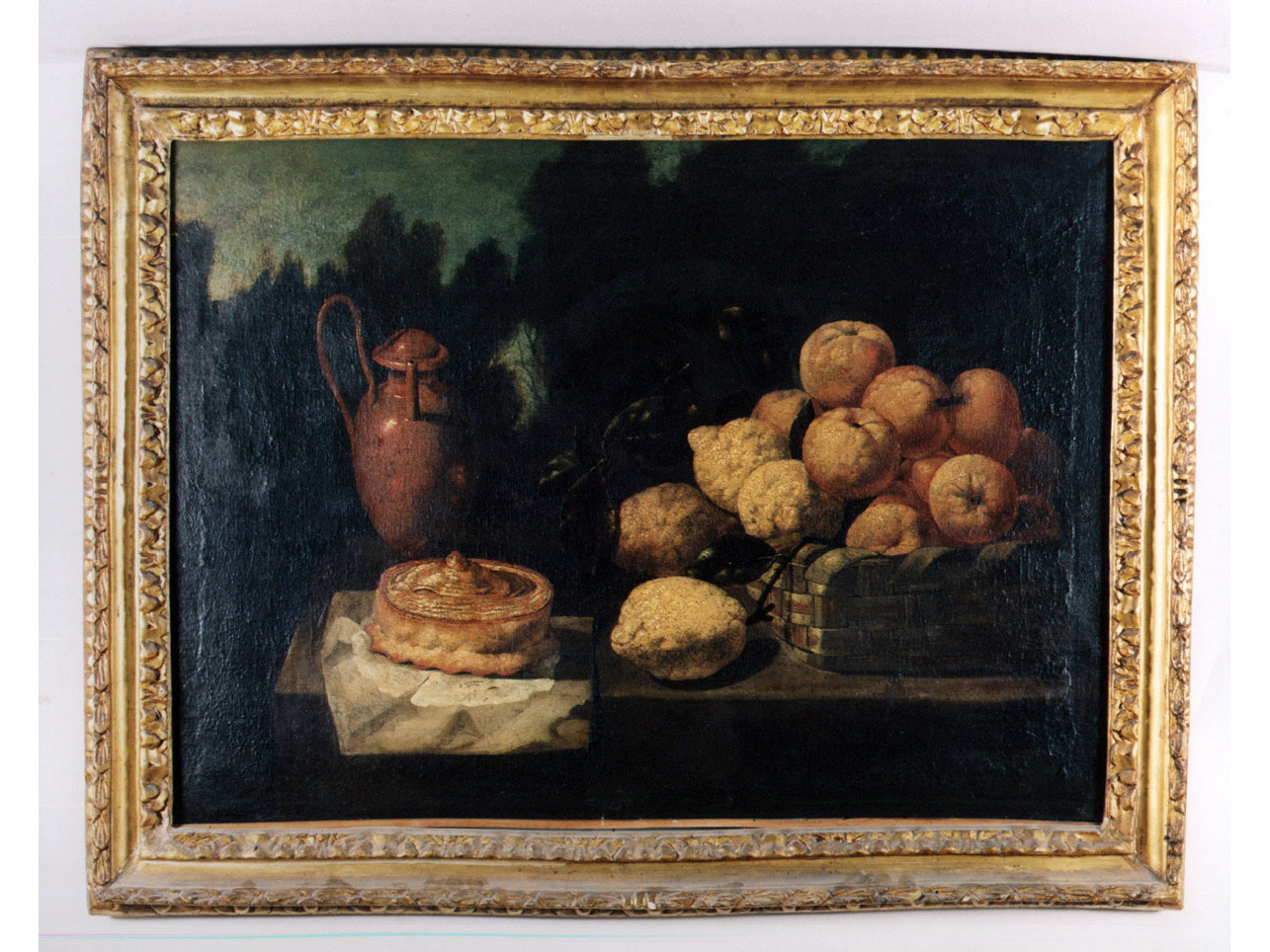 natura morta con frutta (dipinto) di Ruoppolo Giuseppe (sec. XVII)